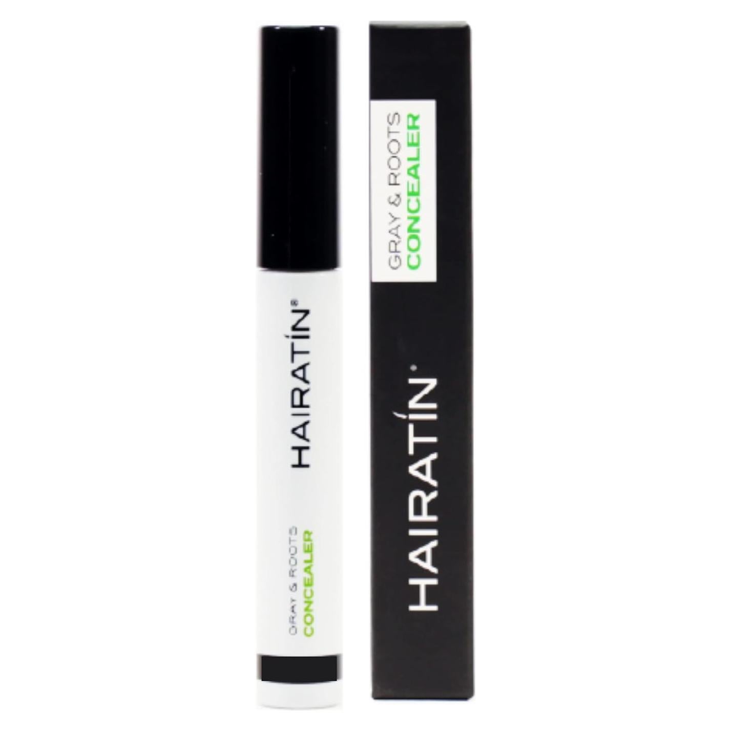 Hairatin Tinte Raíz Negro - Corrector de Cabello 6 Paquetes