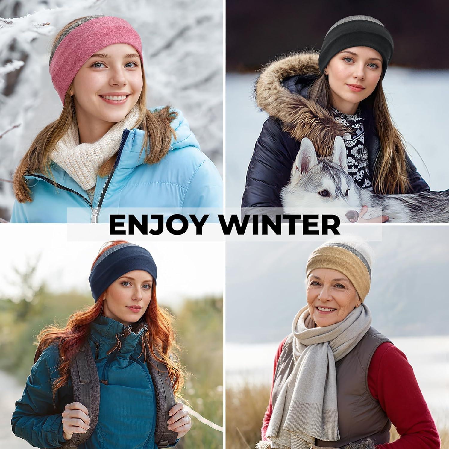 Banda Calentadora de Oídos Sukeen Doble Capa para Mujeres