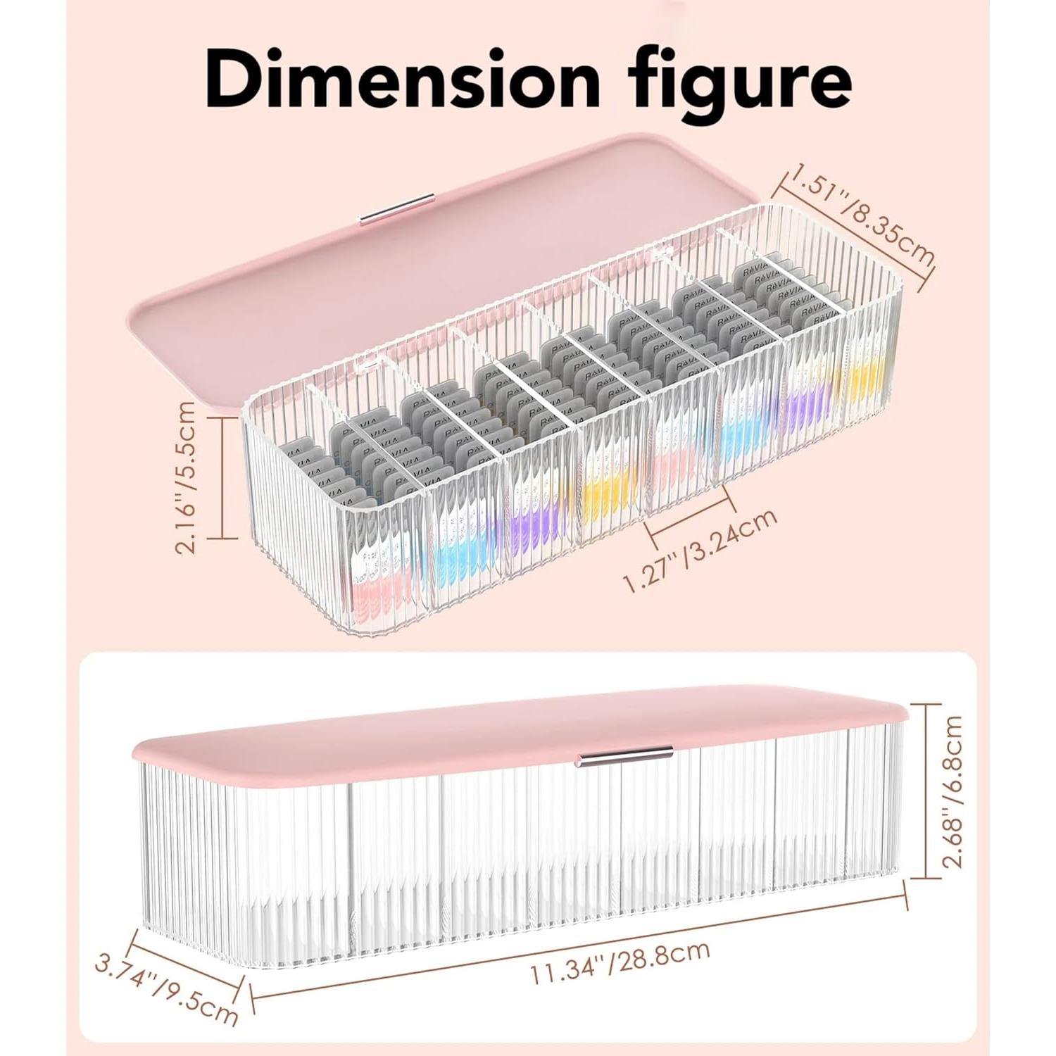 Organizador de Lentes de Contacto Diarios VORDRASSIL Azul - 80 Lentes