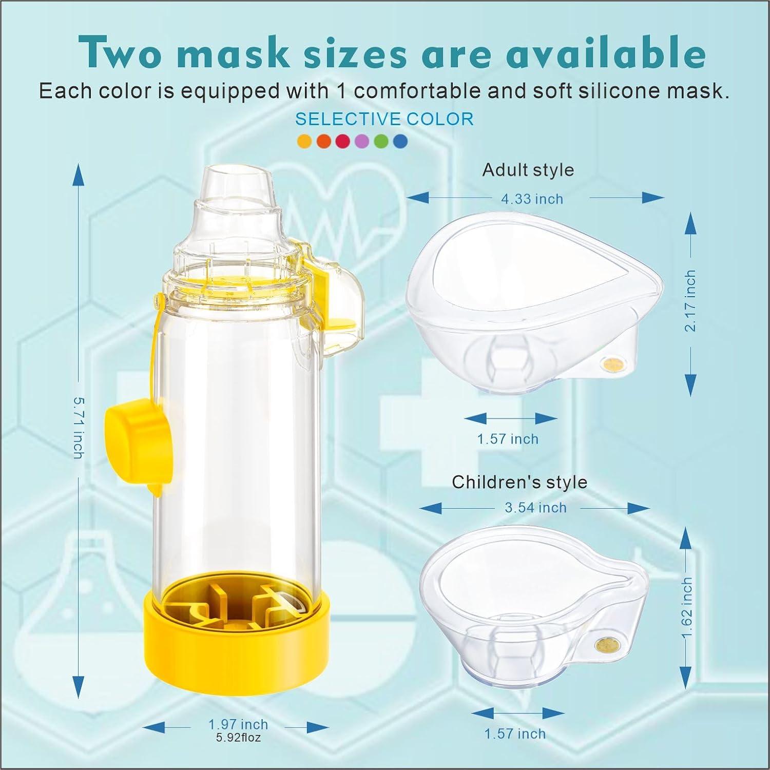 Espaciador de Inhalador de Silicona Suave Nessi OTC Azul