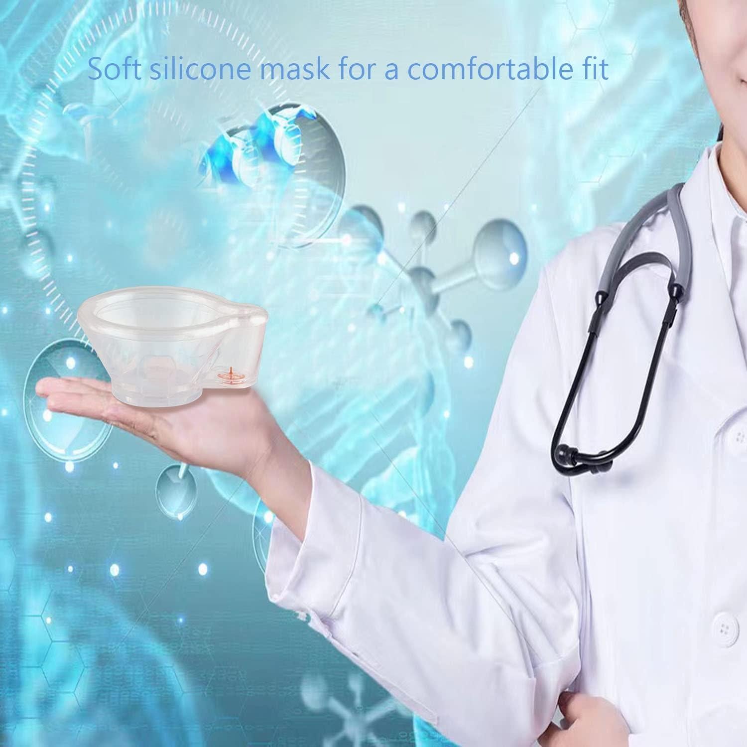 Espaciador de Inhalador de Silicona Suave Nessi OTC Azul