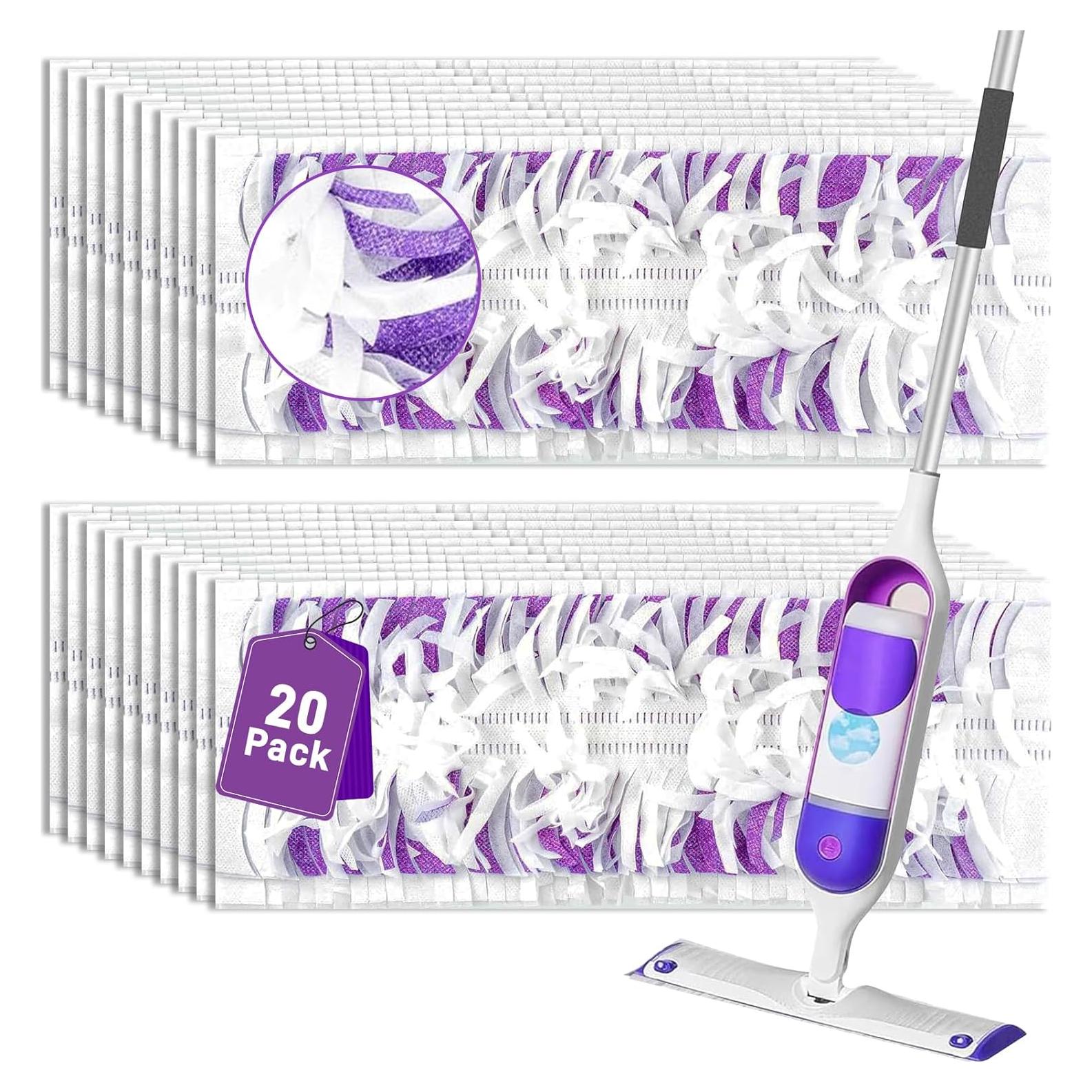 20 Almohadillas de Microfibra para Swiffer Power Mop 38.4x14.7cm