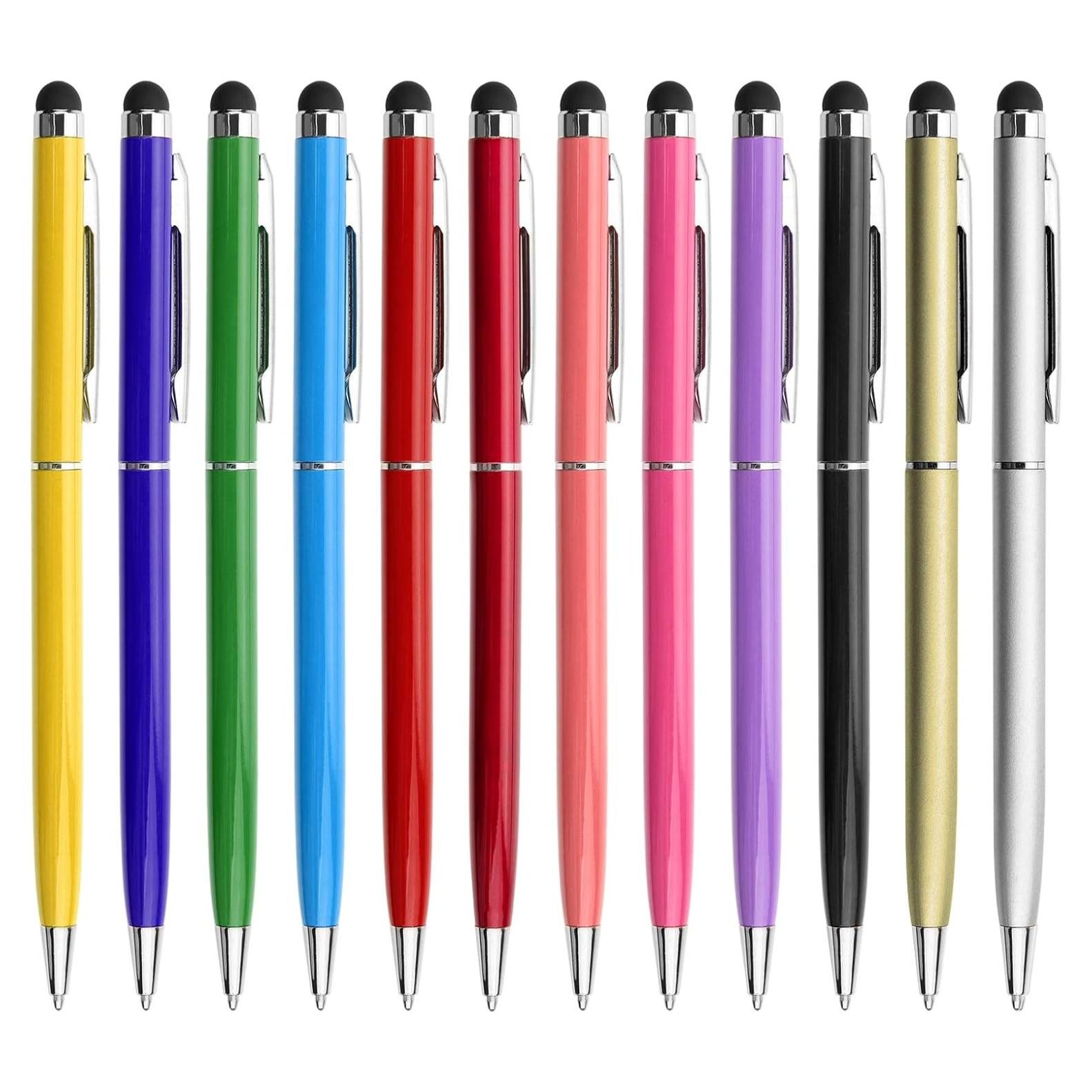 Bolígrafos Stylus 2 en 1 innhom - 12 Colores para Pantallas Táctiles