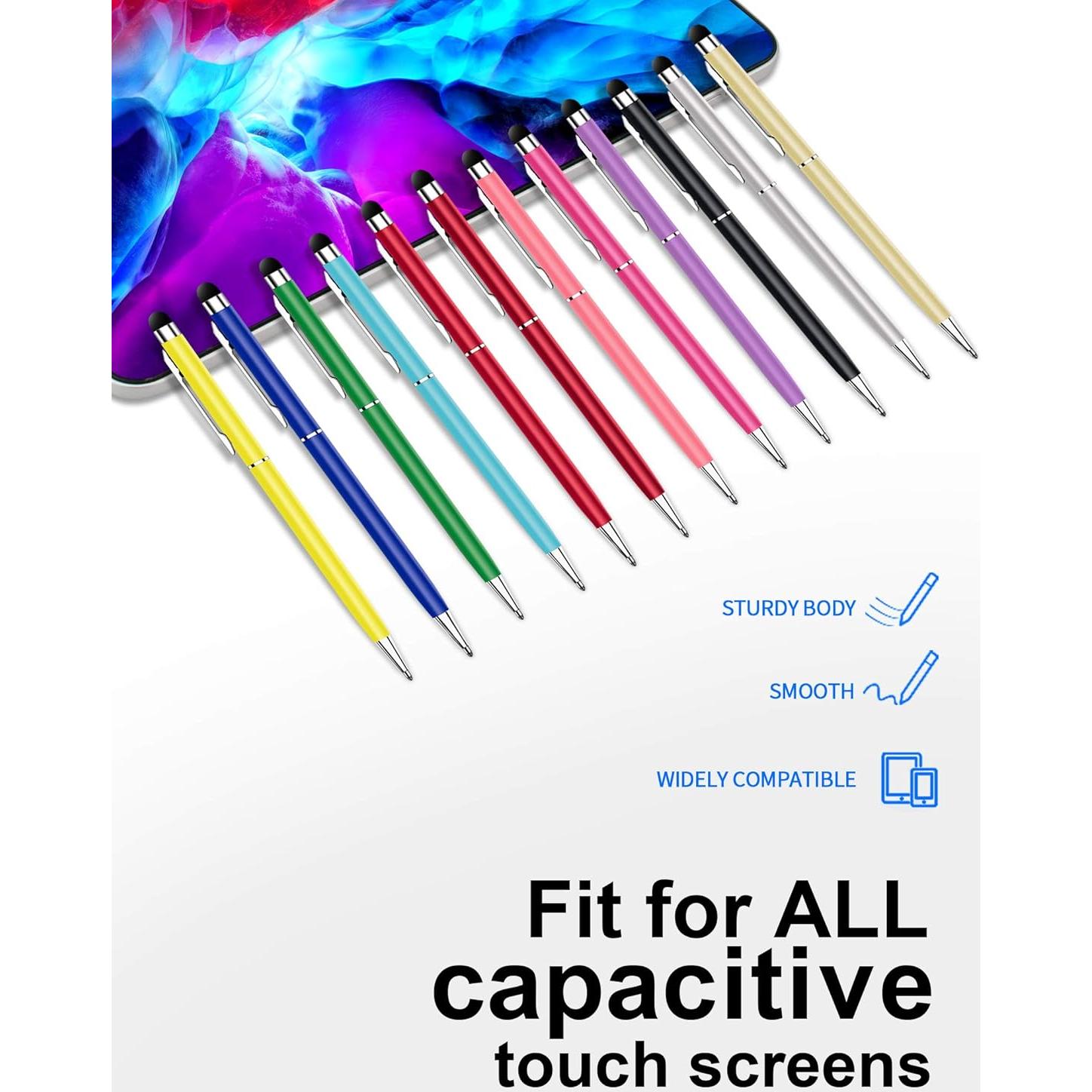 Bolígrafos Stylus 2 en 1 innhom - 12 Colores para Pantallas Táctiles