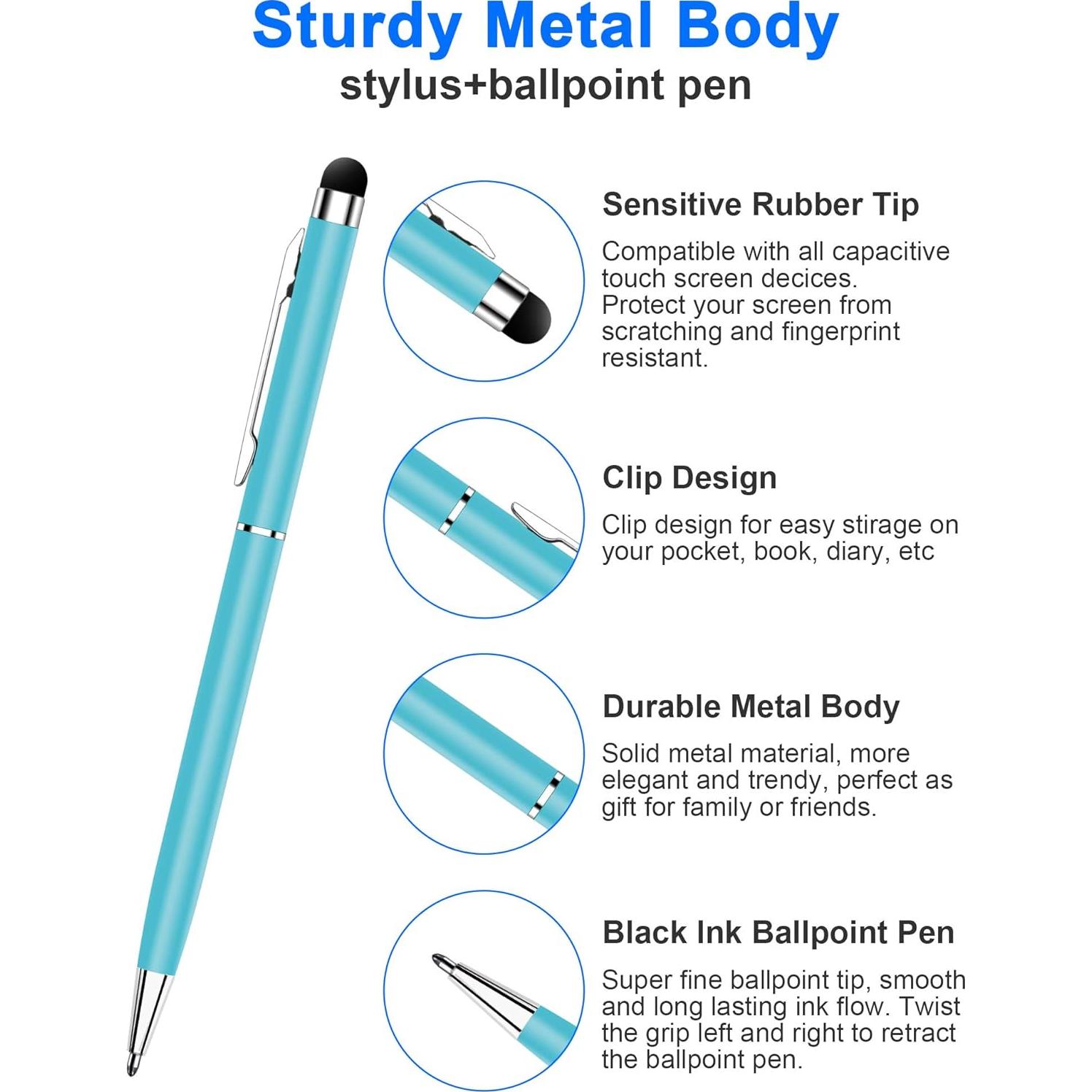 Bolígrafos Stylus 2 en 1 innhom - 12 Colores para Pantallas Táctiles