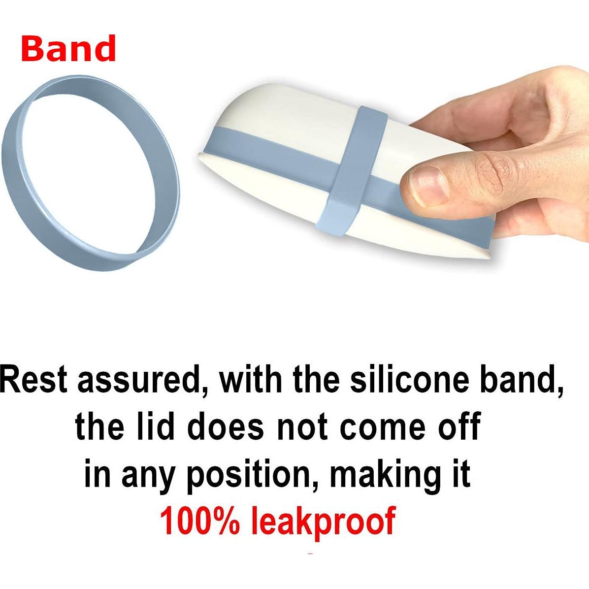 2 Pack Porta Jabones de Viaje Kiasona con Alfombrillas y Banda