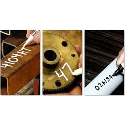 Bolígrafo de Pintura para Metal Steelwriter Negro - 5 mm