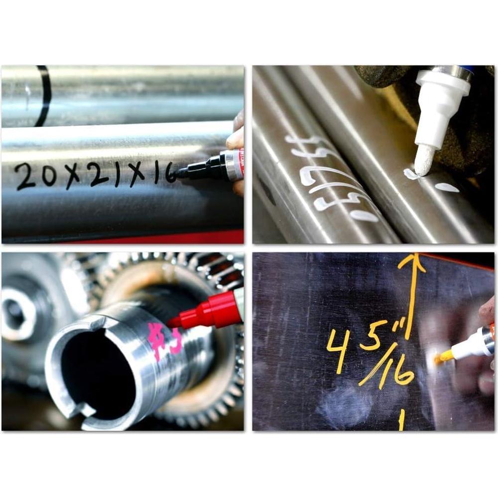 Bolígrafo de Pintura para Metal Steelwriter Negro - 5 mm