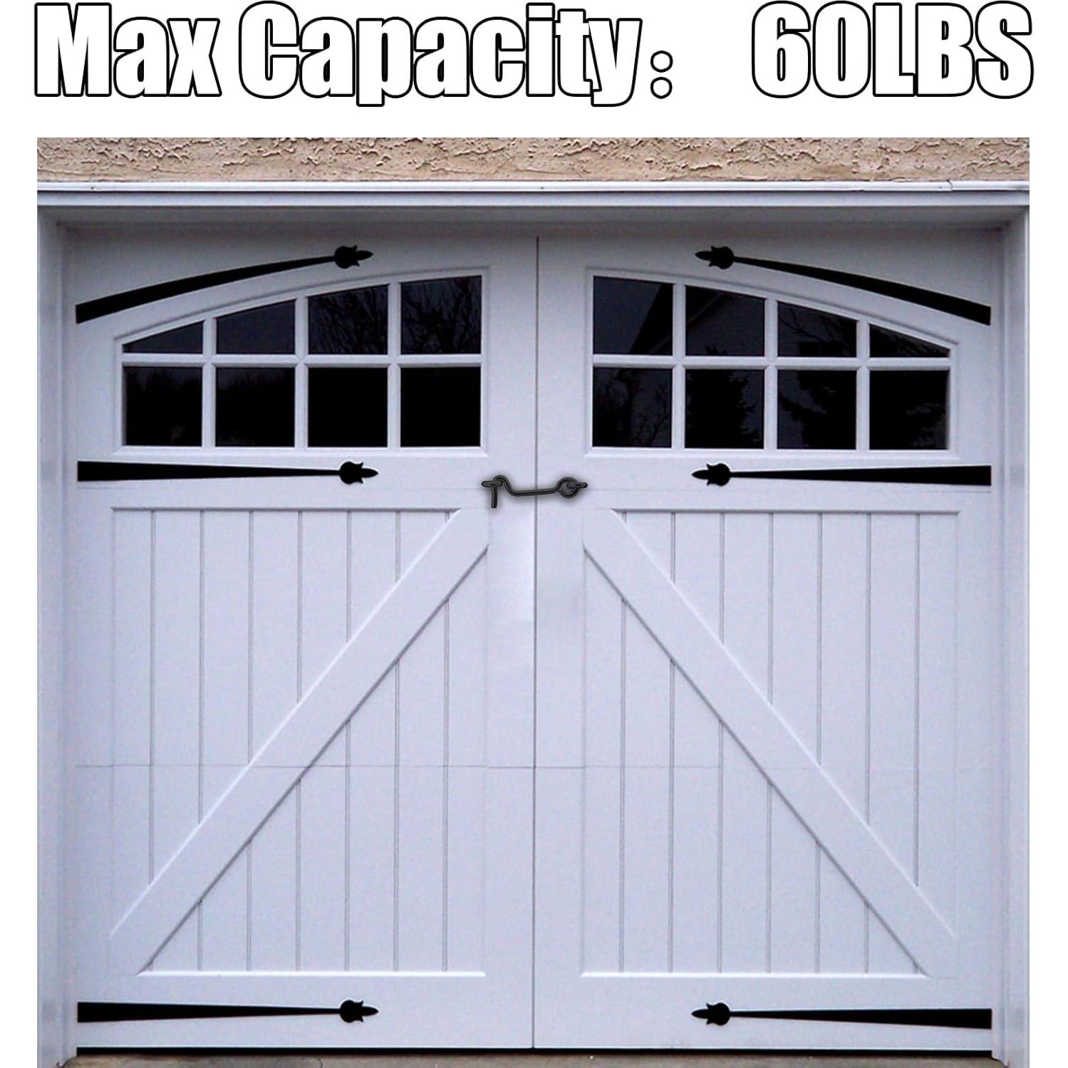 Gancho de Pestillo de Puerta Litoexpe 5 Pcs Acero Carbono Negro