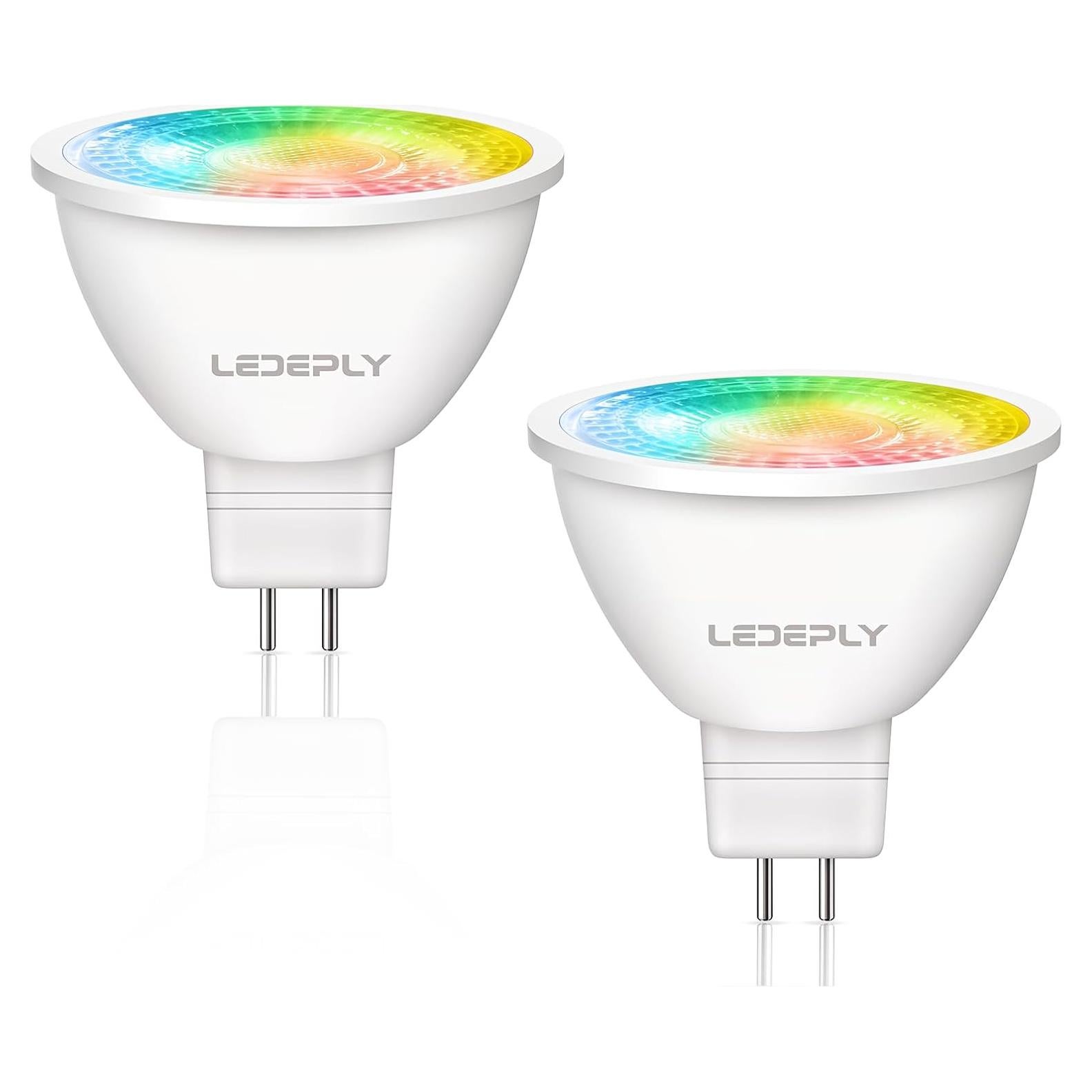 Bombilla LED inteligente Zigbee MR16 LEDEPLY 5W regulable 2 unidades
