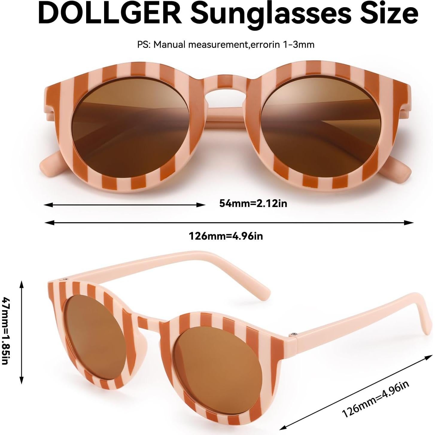 Gafas de sol redondas de flores para niñas 2-12 años