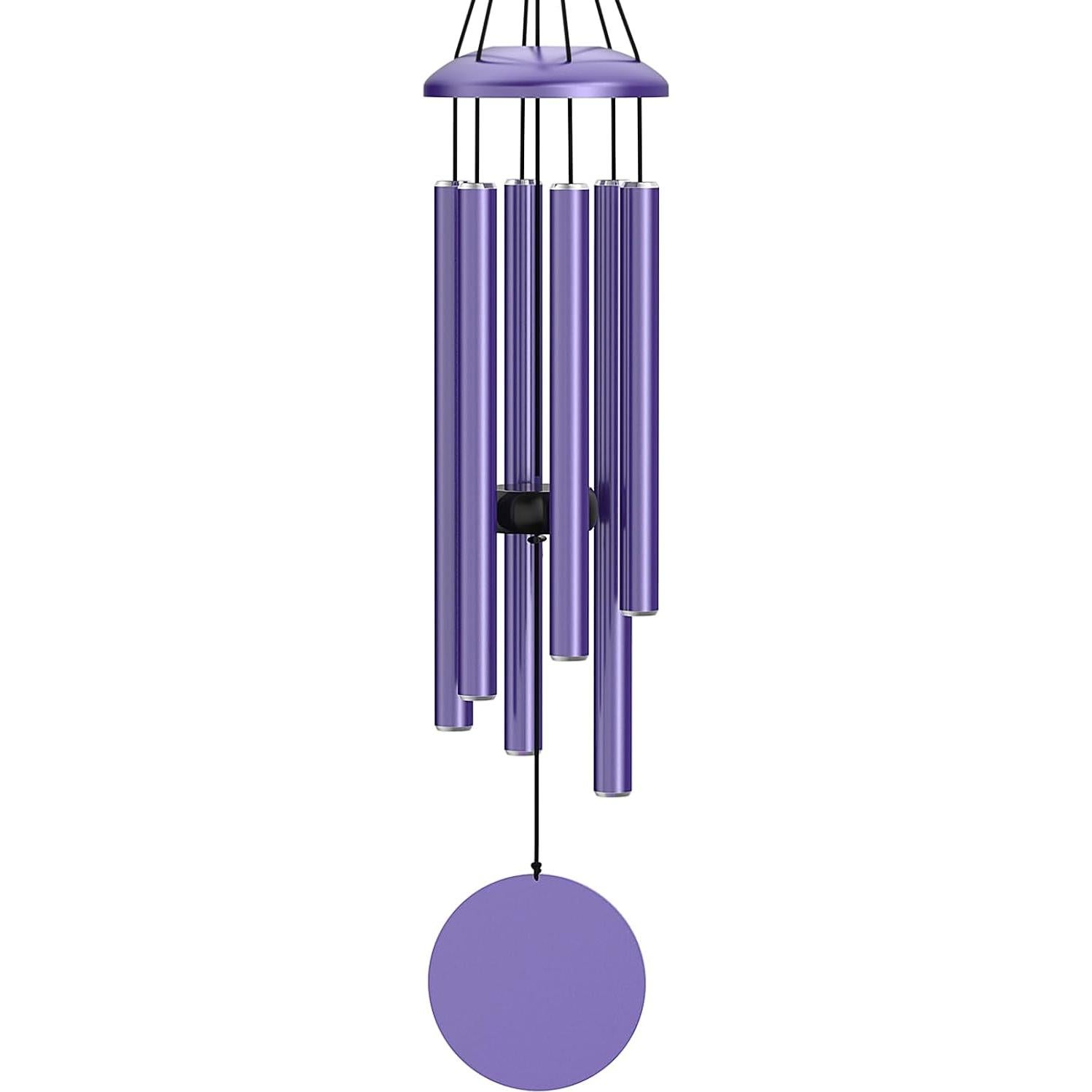 Campanas de Viento Moradas MarcoBambu 93.98 cm Musicales