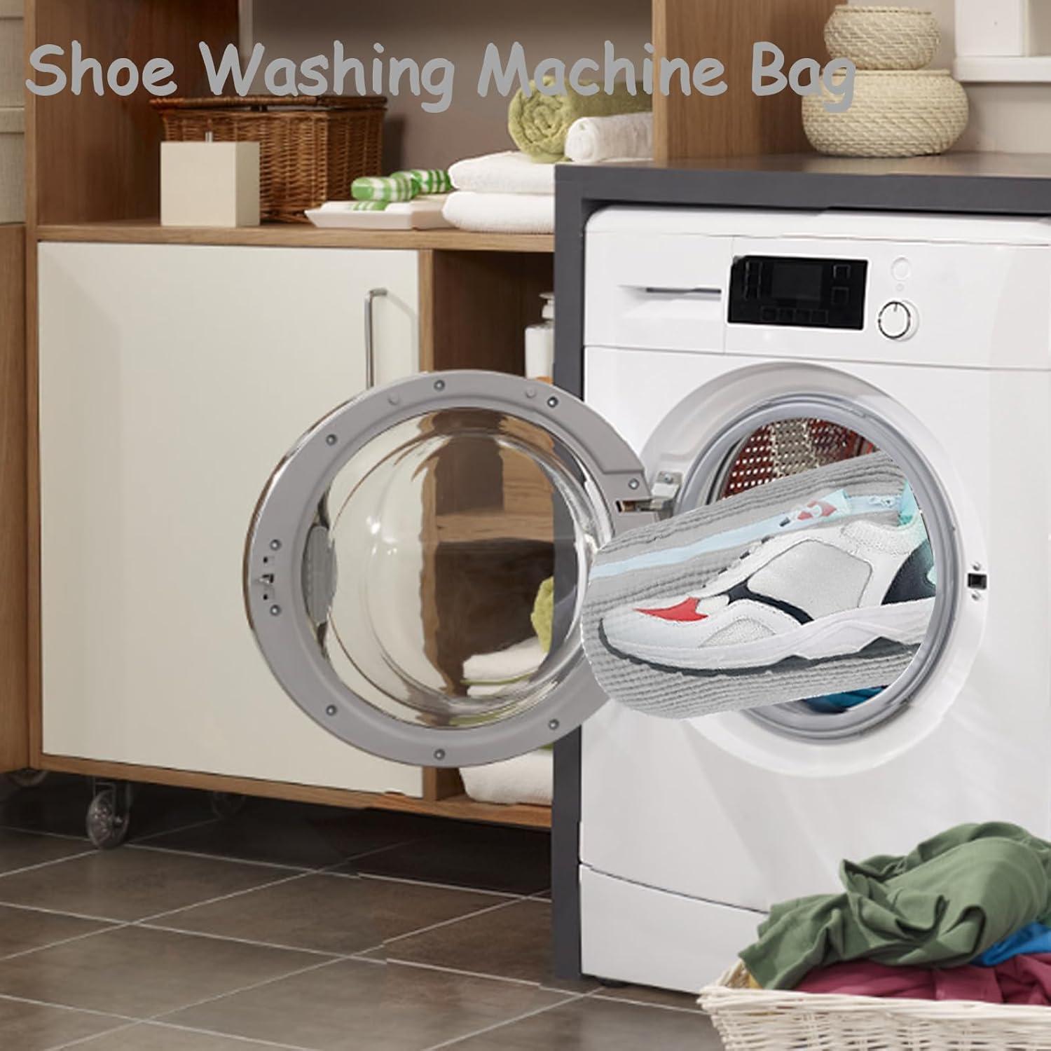 Bolsa de Lavado de Zapatos Genérico Reutilizable 2 Pcs Gris