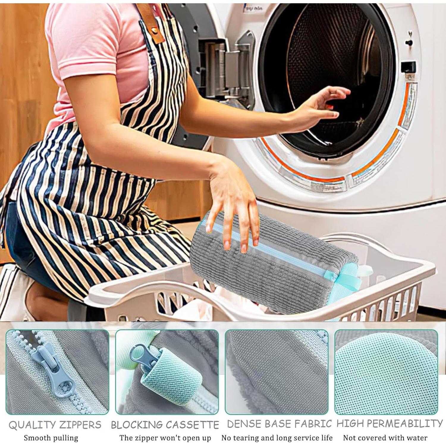 Bolsa de Lavado de Zapatos Genérico Reutilizable 2 Pcs Gris