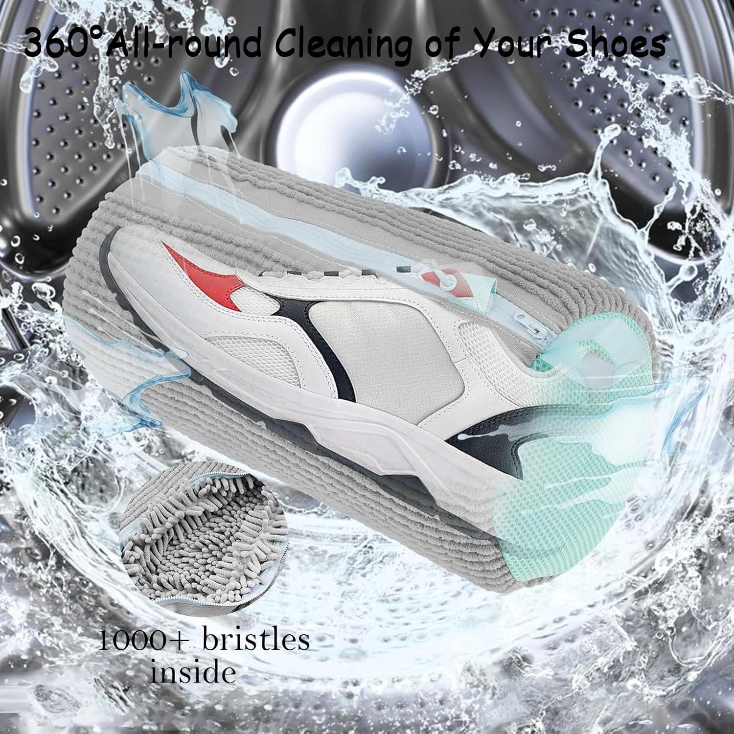 Bolsa de Lavado de Zapatos Genérico Reutilizable 2 Pcs Gris