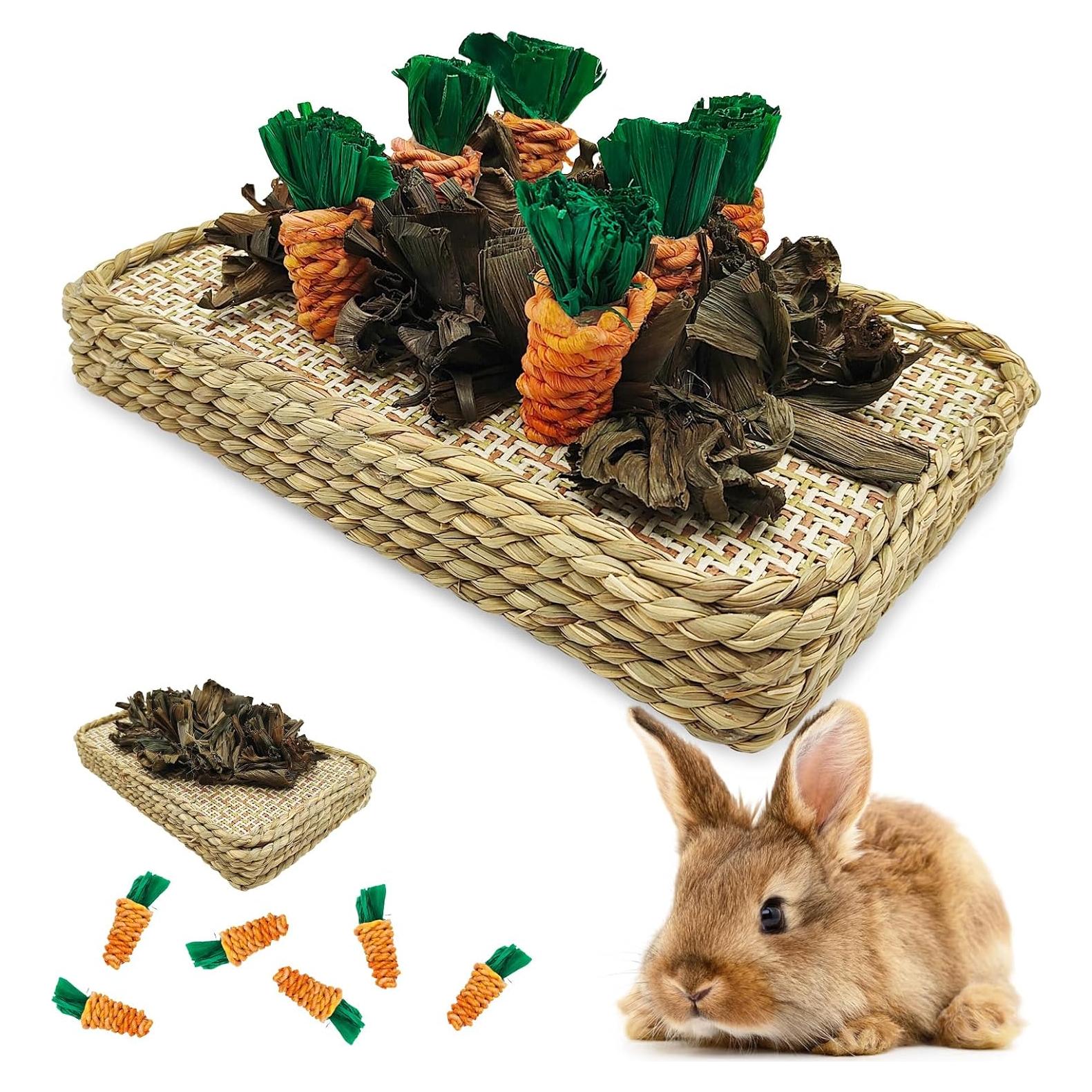 Juguete Masticable para Conejos Hamiledyi - Zanahorias 25x16 cm