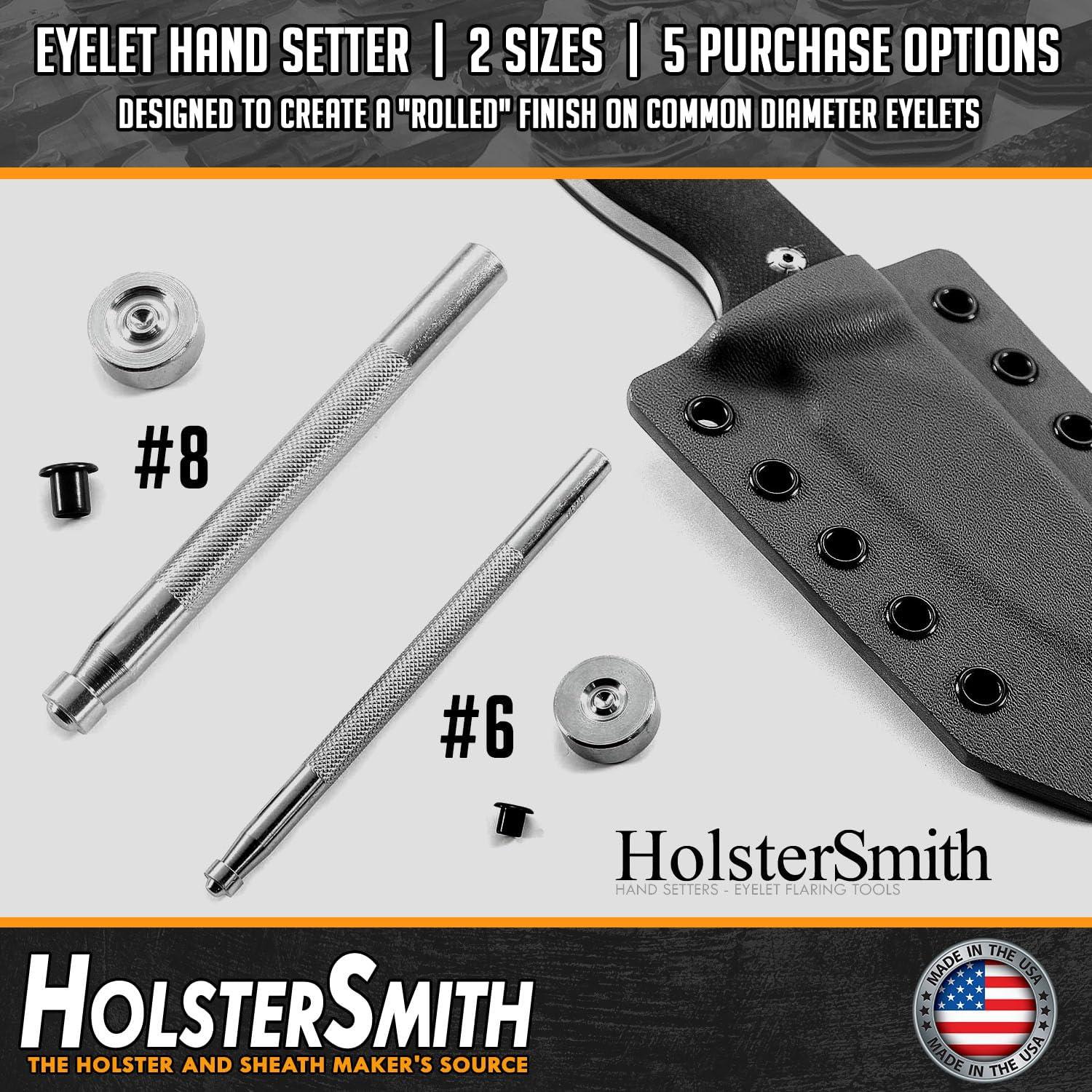 HolsterSmith Ojetes Hand Setter #6 - Base y Émbolo para Kydex