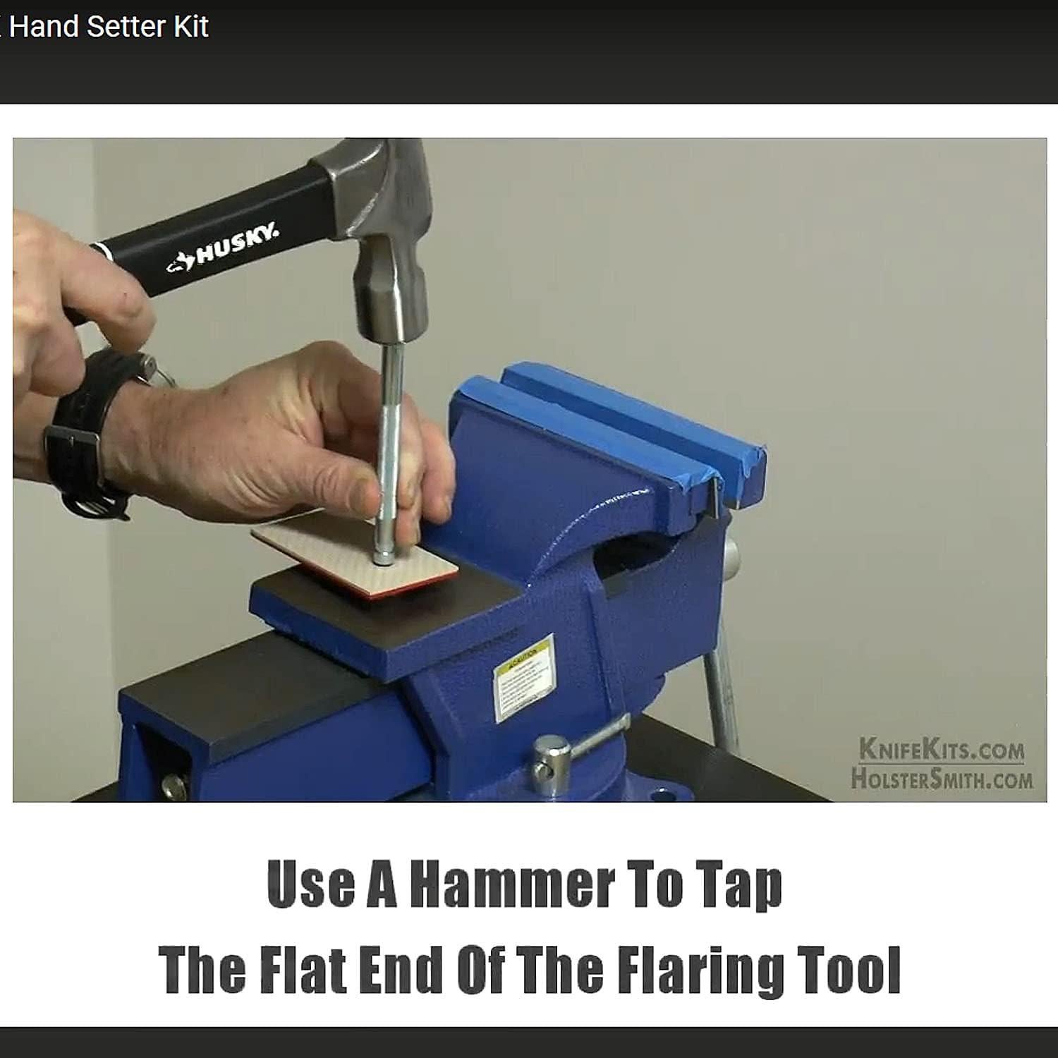 HolsterSmith Ojetes Hand Setter #6 - Base y Émbolo para Kydex