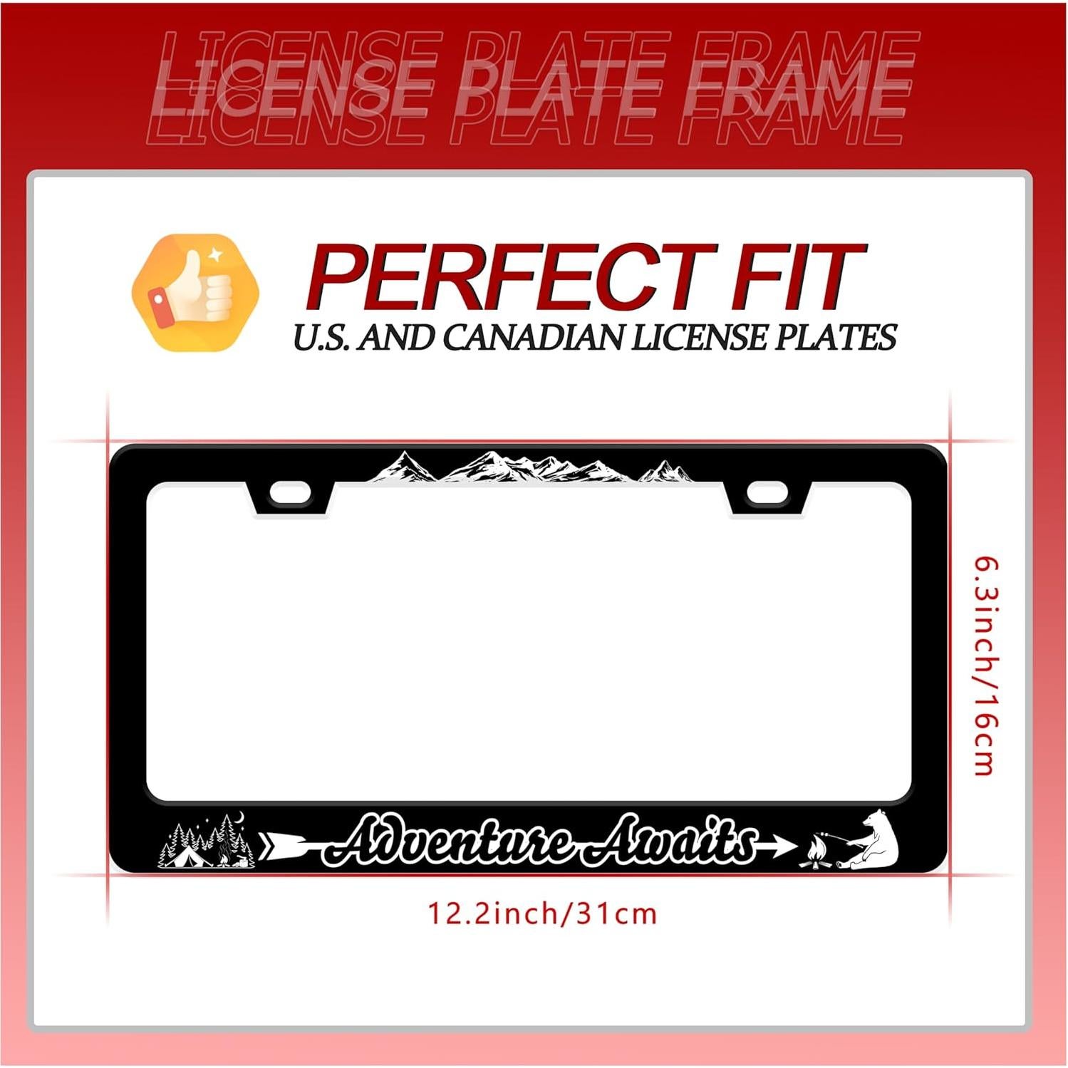 Marco de Placa de Licencia UNINDREM Acero Inoxidable 31x16 cm