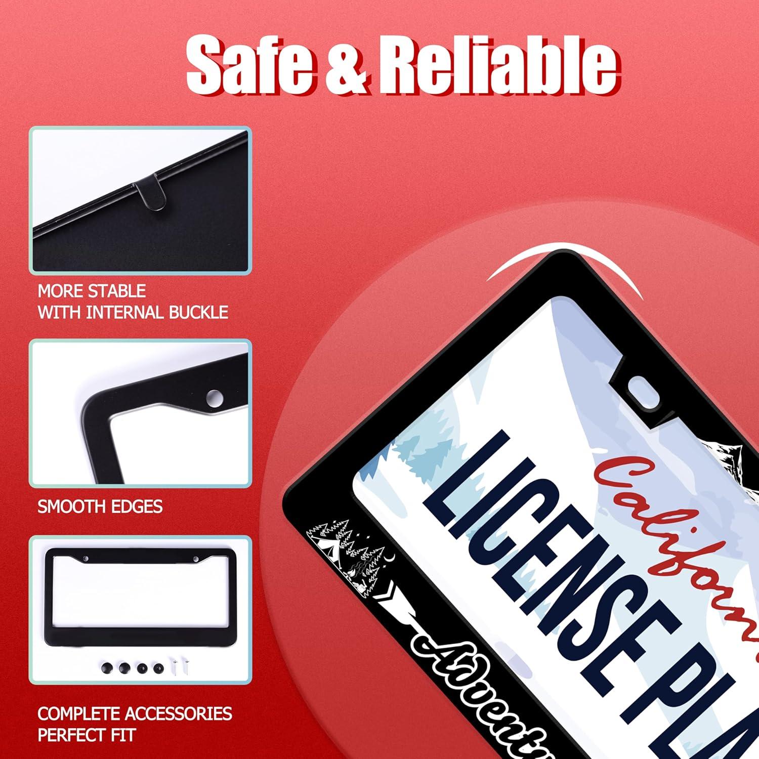 Marco de Placa de Licencia UNINDREM Acero Inoxidable 31x16 cm