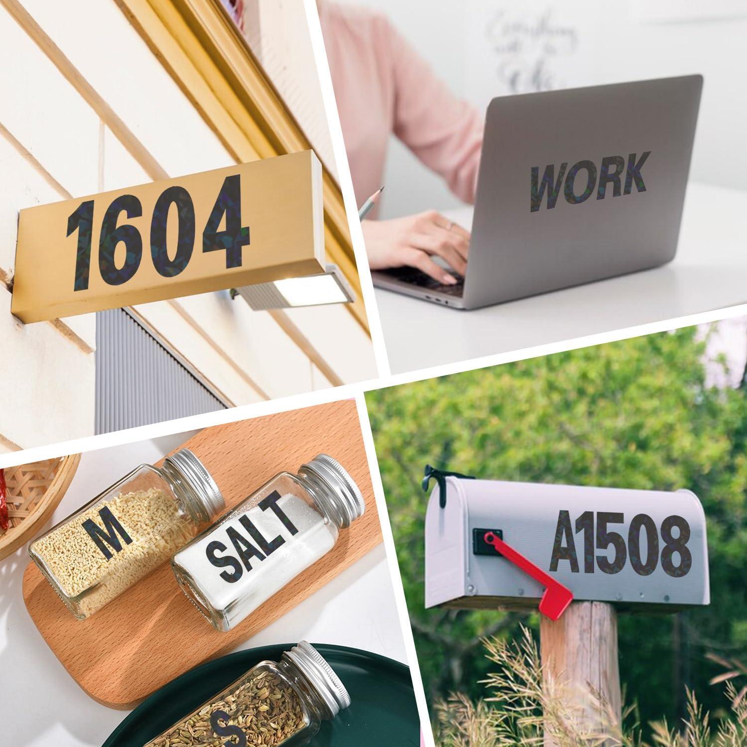 Calcomanías de Letras Starboling 5 cm - 8 Hojas Vinilo Negro