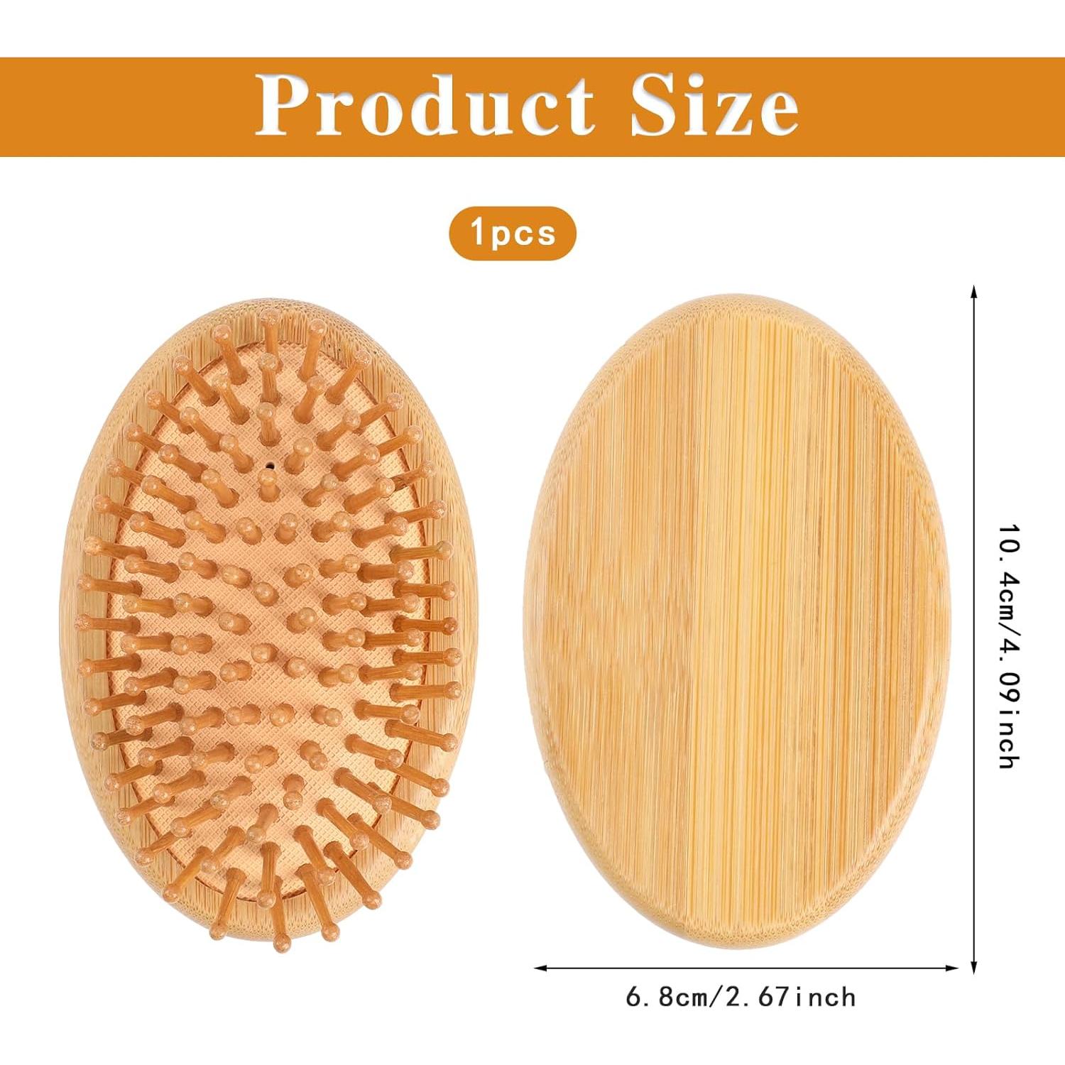 Peine de Masaje de Bambú MOZEAT LENS Antiestático 10.5x6.8cm