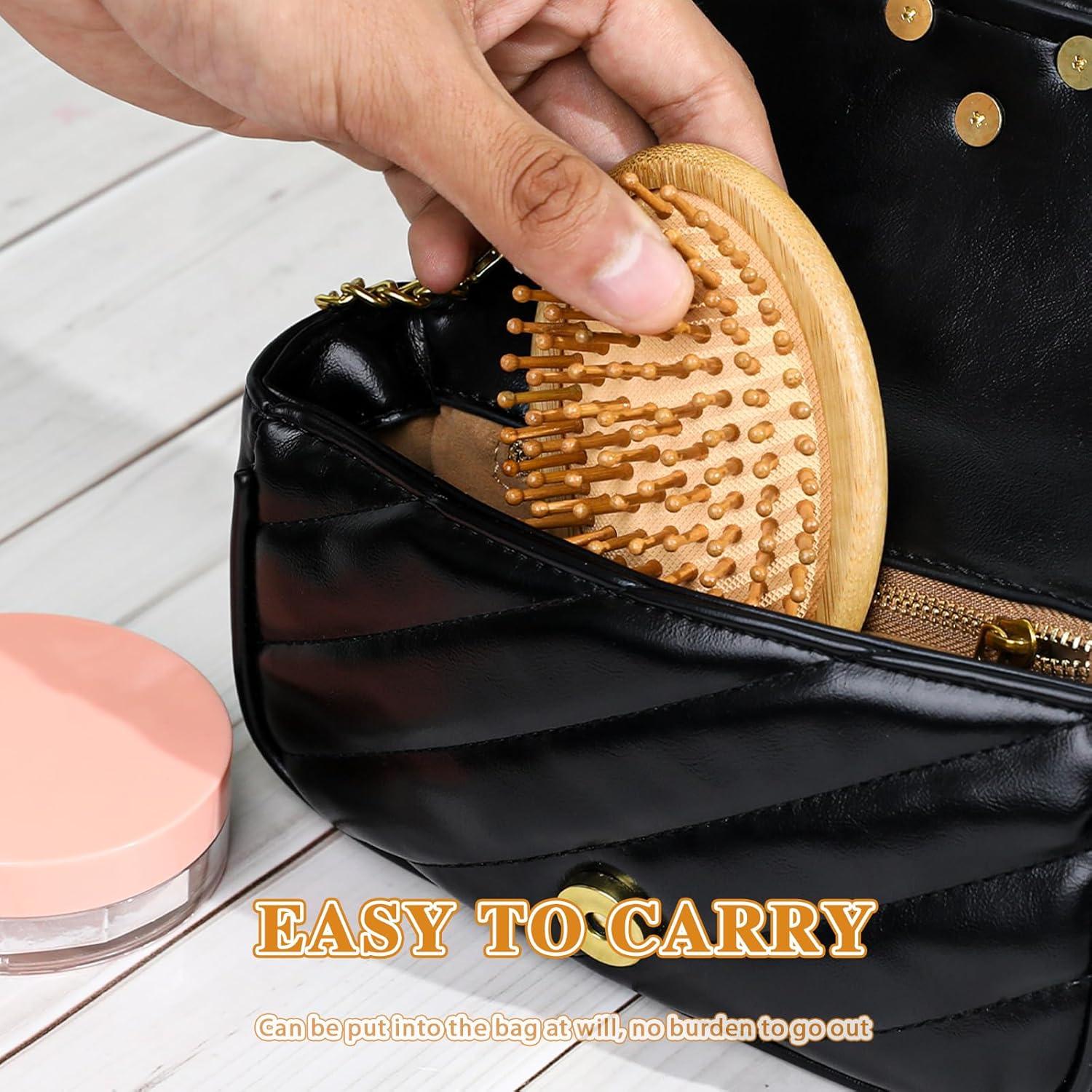 Peine de Masaje de Bambú MOZEAT LENS Antiestático 10.5x6.8cm