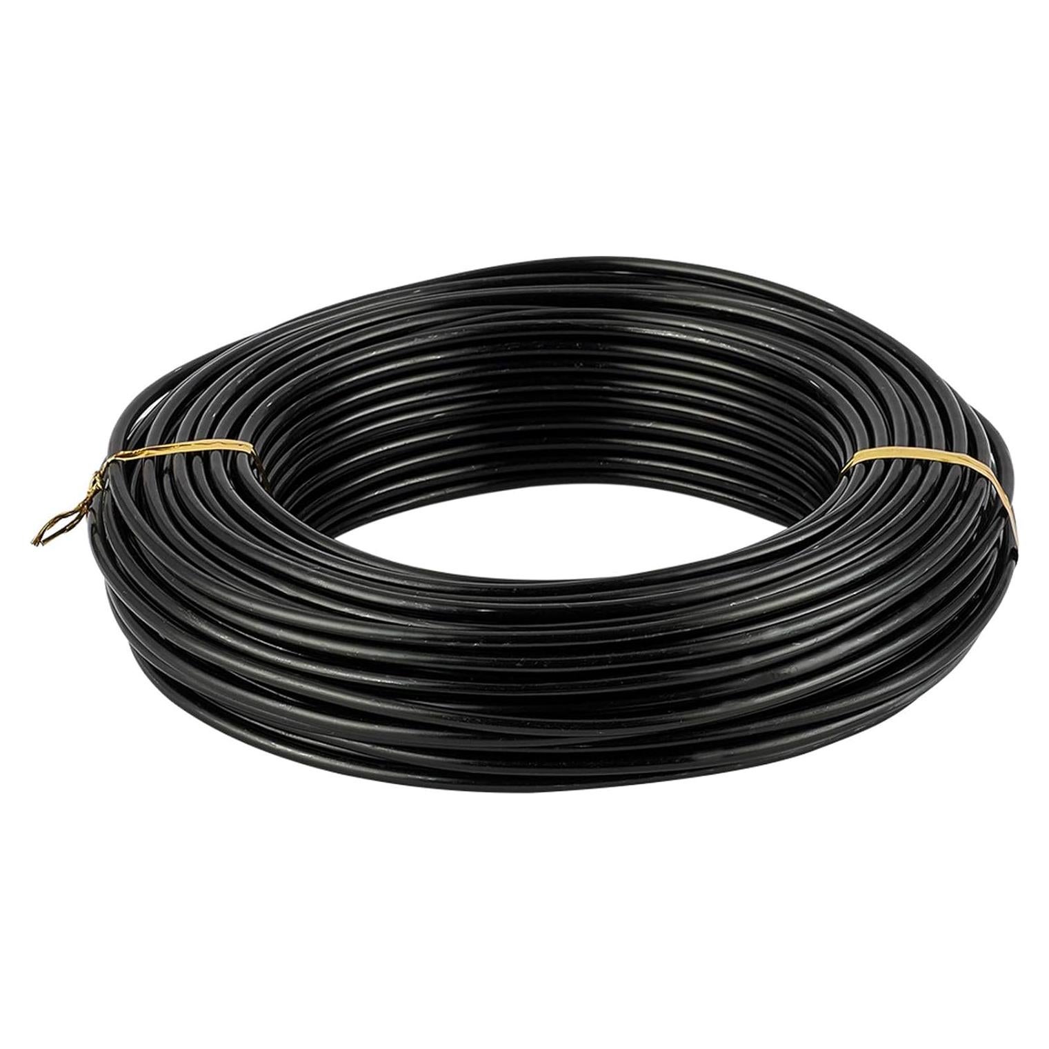 Alambre de Aluminio Negro 25m 3mm Fashewelry para Joyería