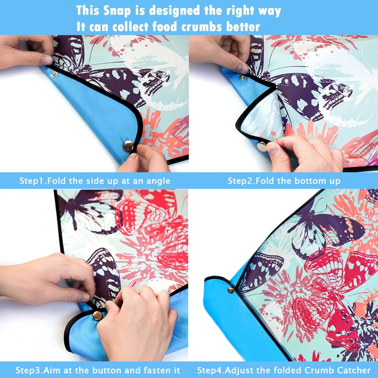 Bibs para Adultos VOPHIA Lavables Impermeables 75x50 cm Azul