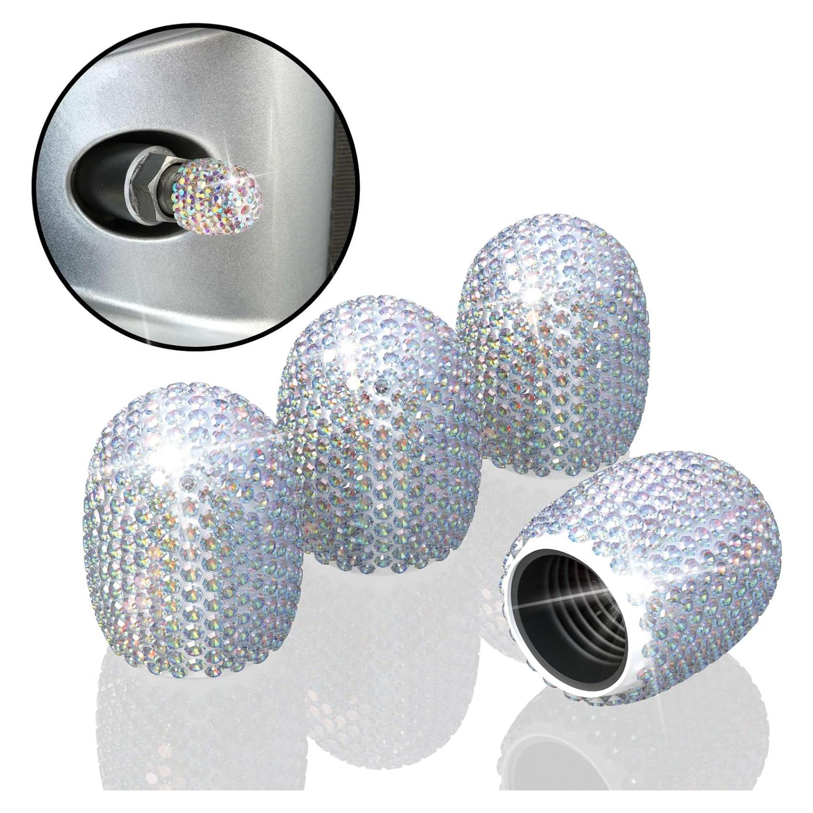 4 Tapones de Válvula de Neumático BFXM Coloridos Resistentes