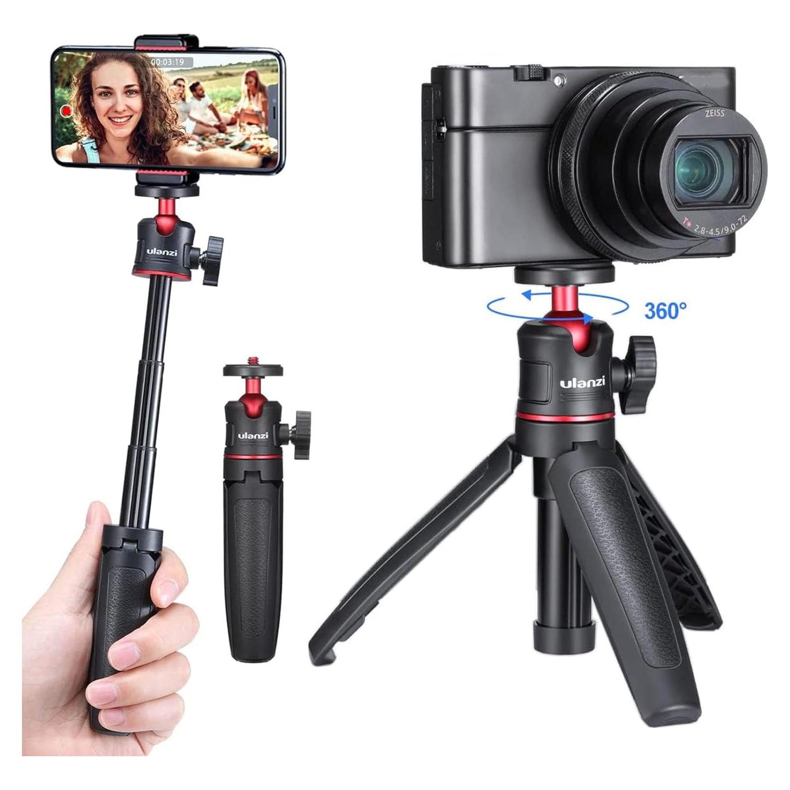 Trípode ULANZI MT-08 con Polo de Extensión y Soporte para Móvil