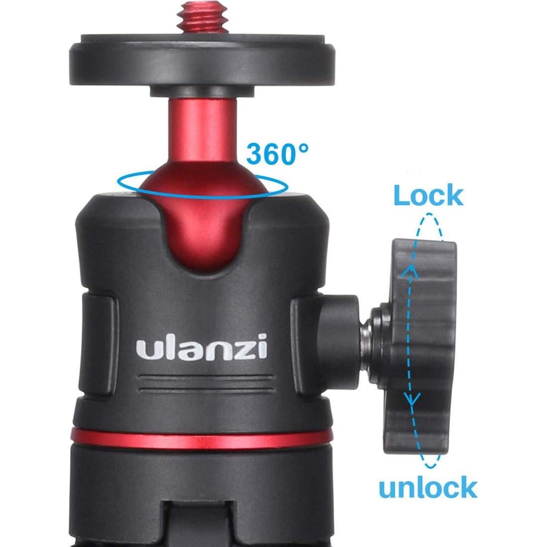 Trípode ULANZI MT-08 con Polo de Extensión y Soporte para Móvil