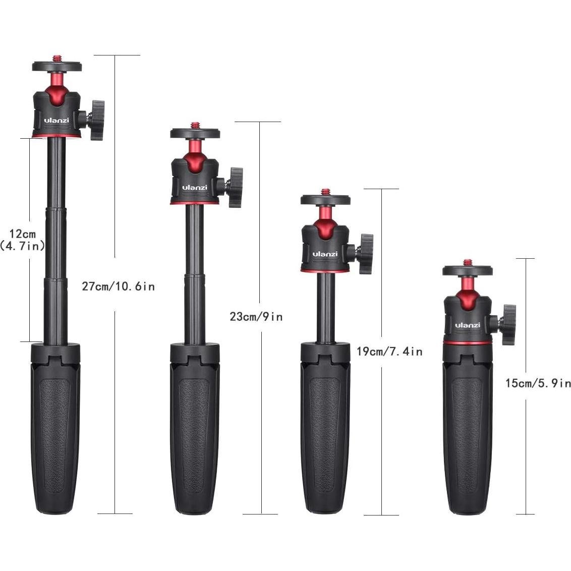 Trípode ULANZI MT-08 con Polo de Extensión y Soporte para Móvil