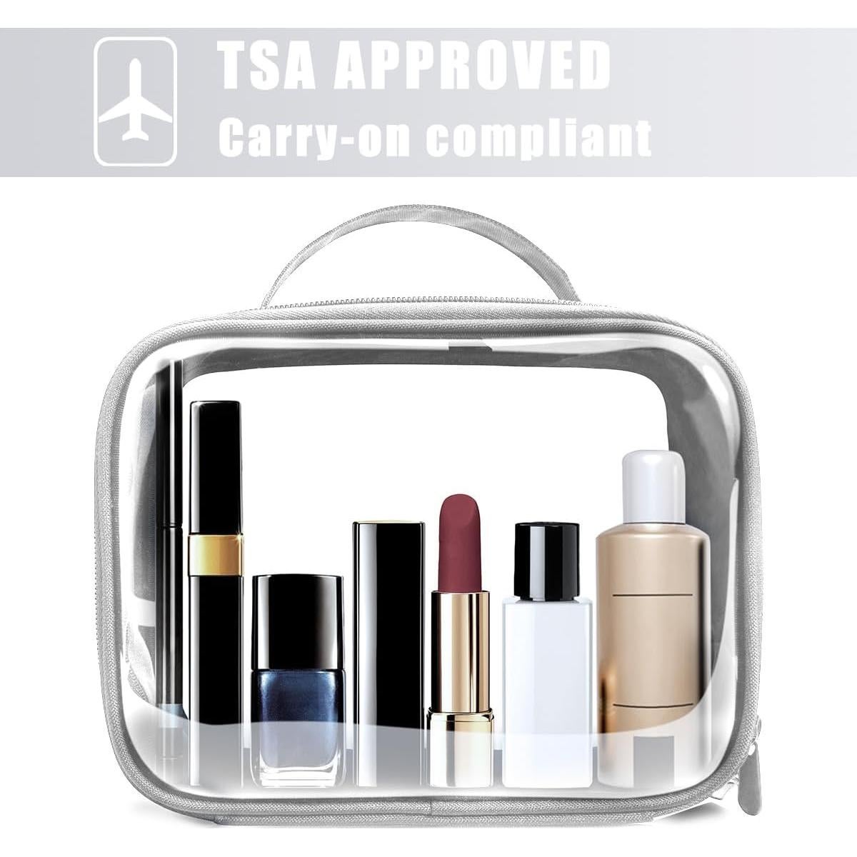 Bolsa de Aseo Transparente ANRUI Aprobada por TSA 21x7.6x16.5 cm