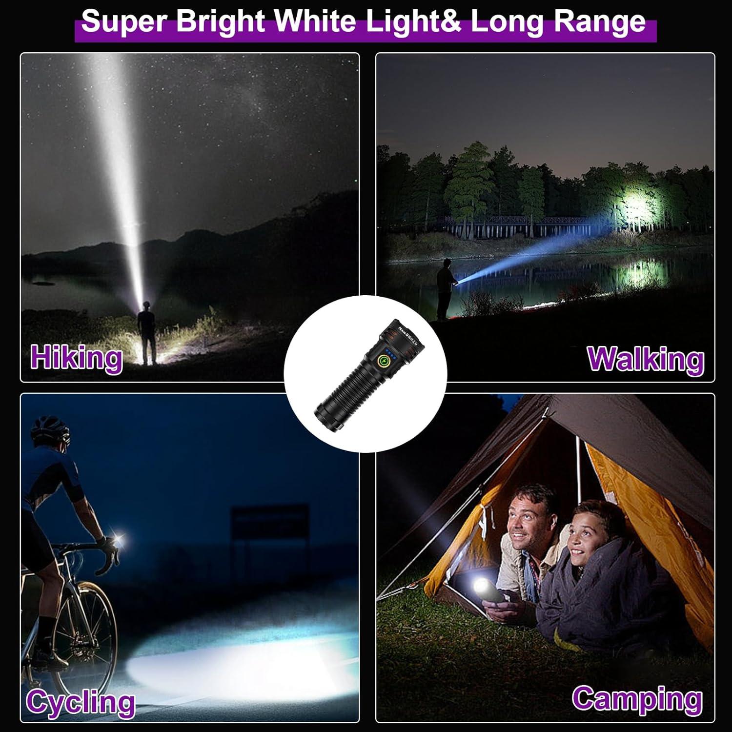 Linterna LED UV y Táctica iToncs G240902 2-en-1 5000mAh