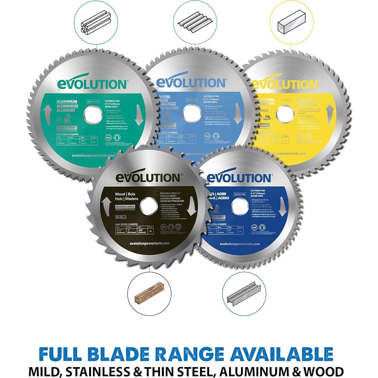 Hoja de sierra Evolution 5-3/8" para acero suave 30 dientes