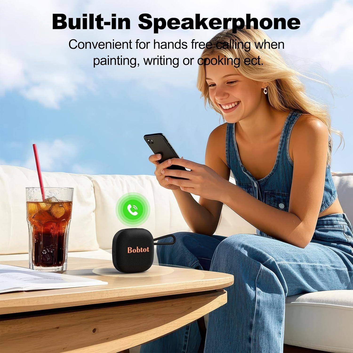 Altavoz Bluetooth Portátil Bobtot Sound Air IPX7 16 Horas Negro