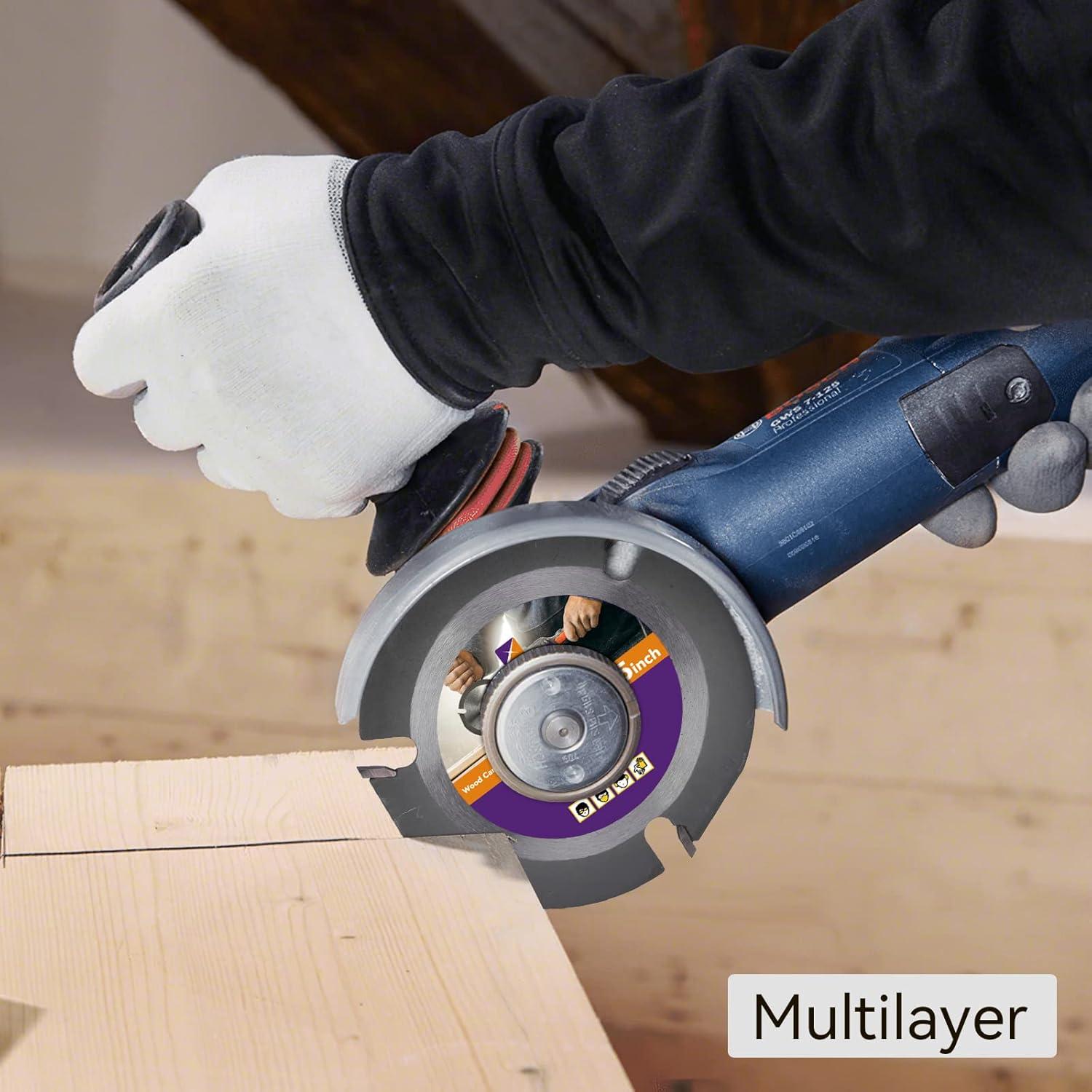 Juego de Discos para Amoladora Angular TOOVEM 5 Piezas 10.16 cm