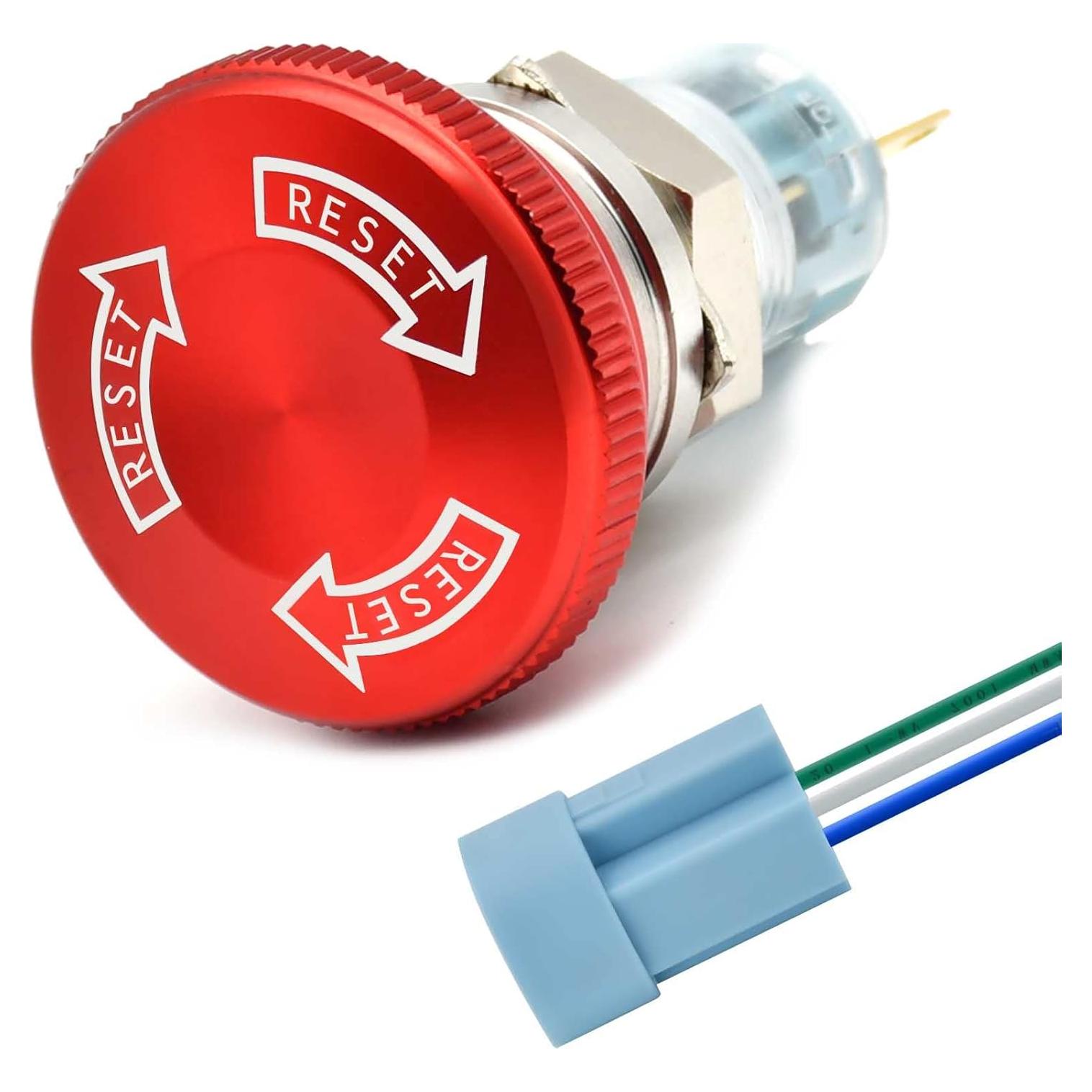 Interruptor de Parada de Emergencia 16MM ZJWZJH 1NO 1NC