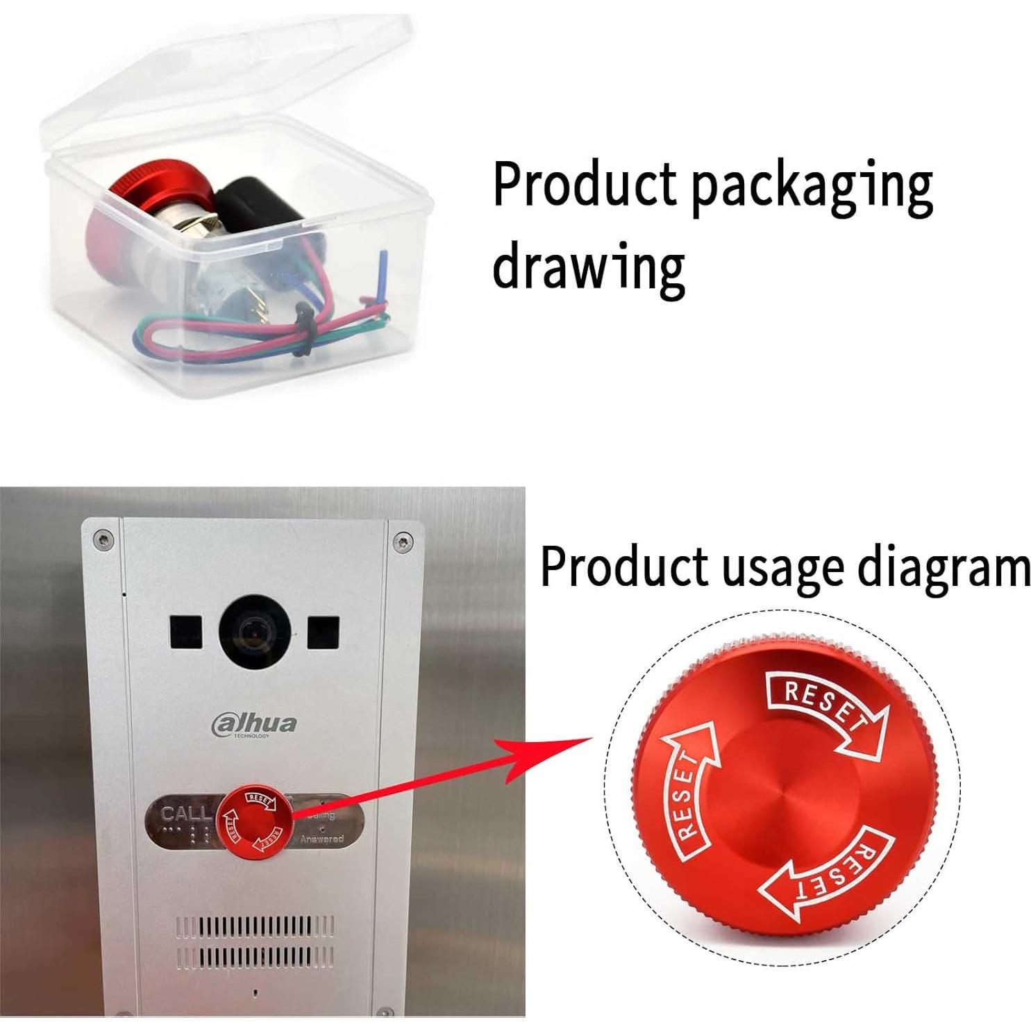 Interruptor de Parada de Emergencia 16MM ZJWZJH 1NO 1NC