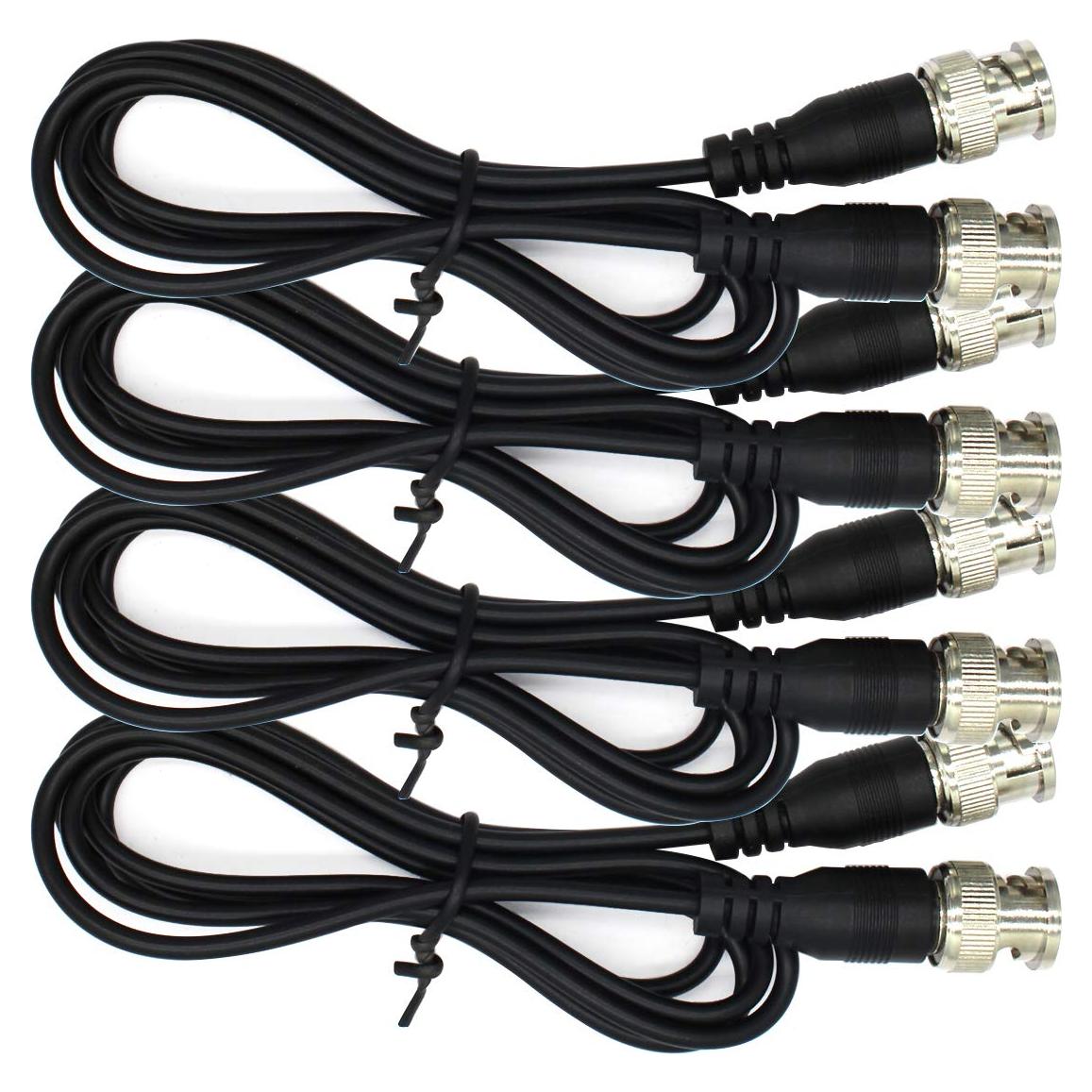 Cables Jumper BNC Macho a Macho ANVISION 1m - Paquete de 4