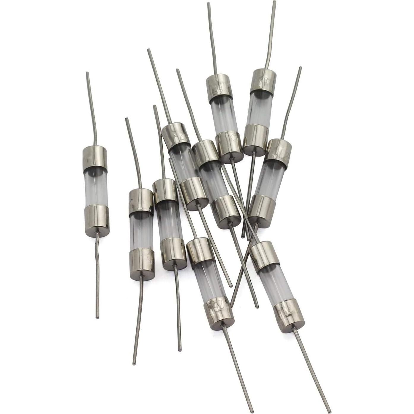 10pcs Fusible de Vidrio 5x20mm 1A Tegg para Circuito Eléctrico