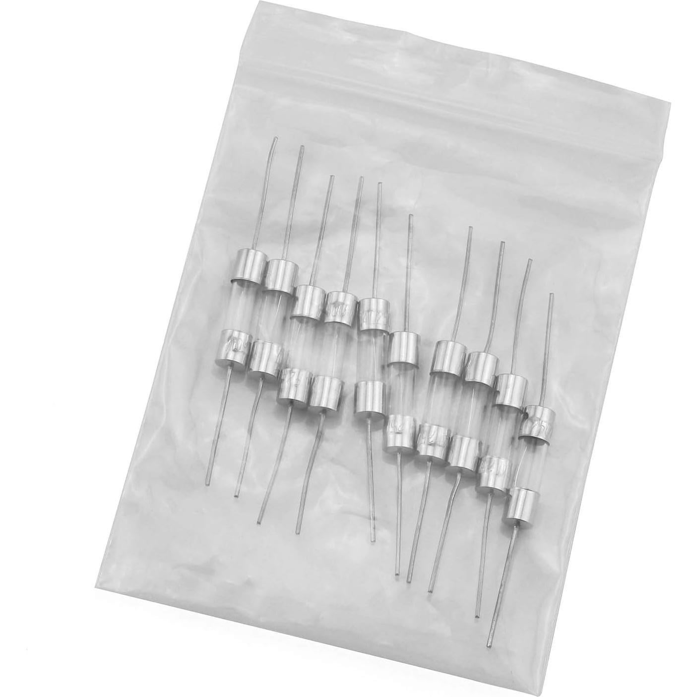 10pcs Fusible de Vidrio 5x20mm 1A Tegg para Circuito Eléctrico