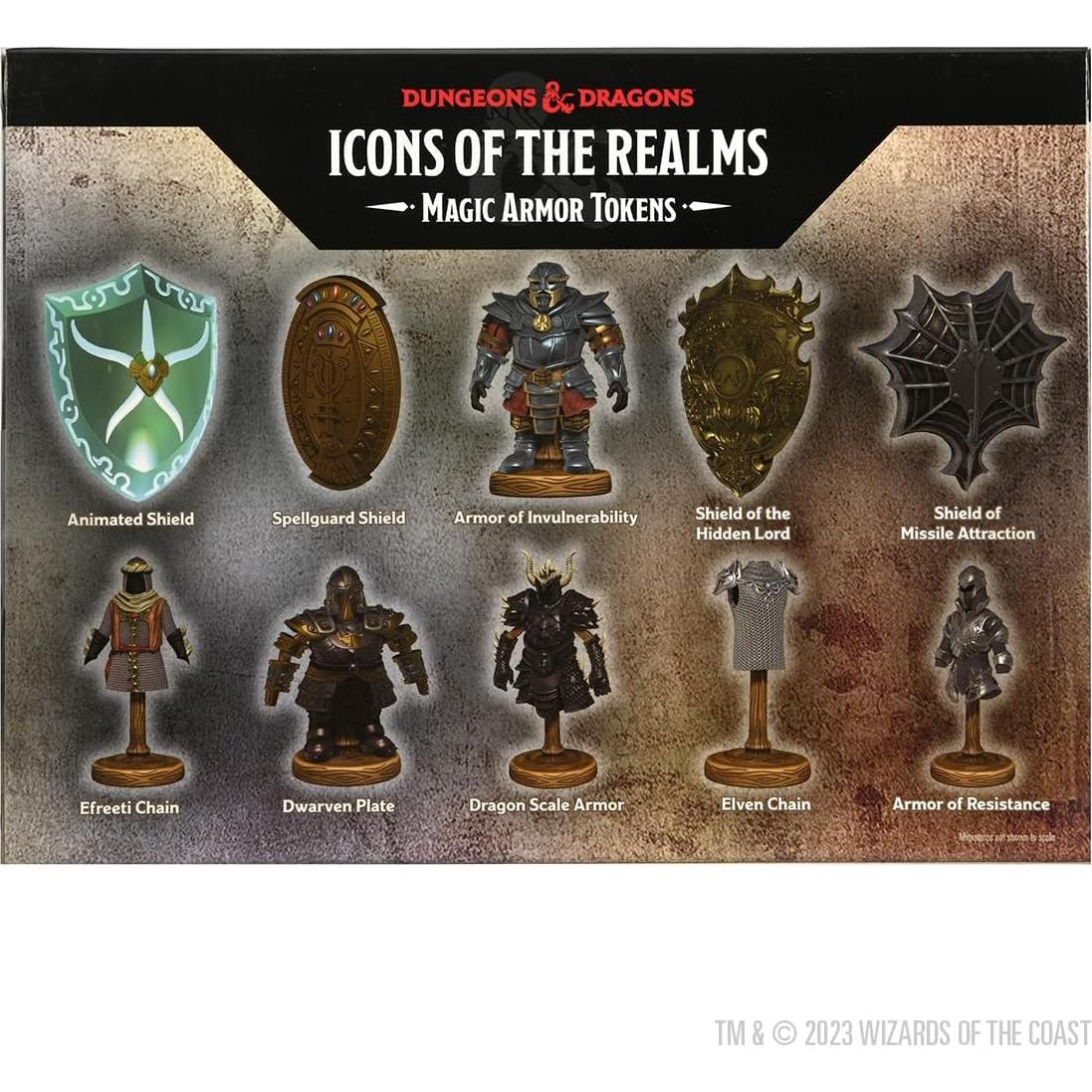Fichas de Armadura Mágica WizKids D&D Set 10 Miniaturas