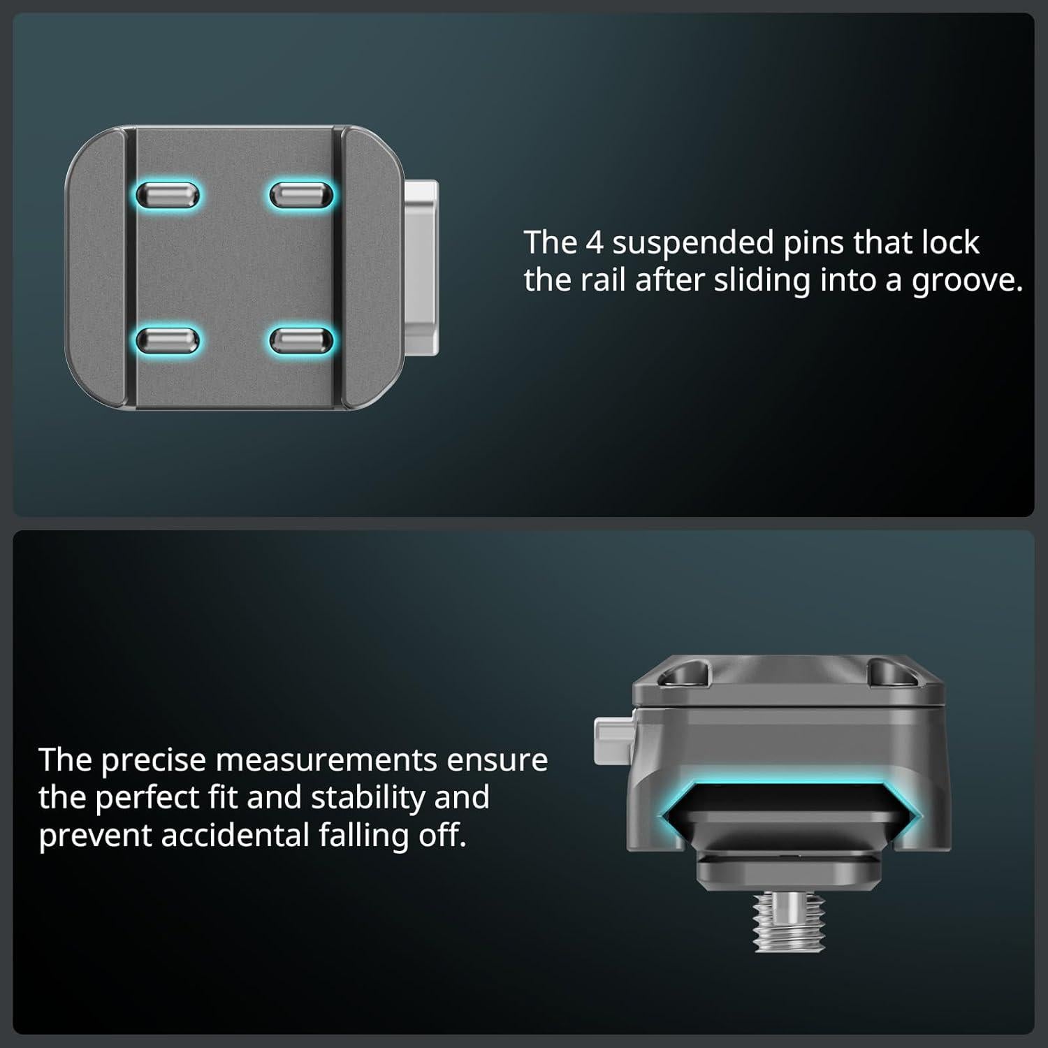 Placa de Montaje QR SmallRig H21 para Cámaras y Monitores