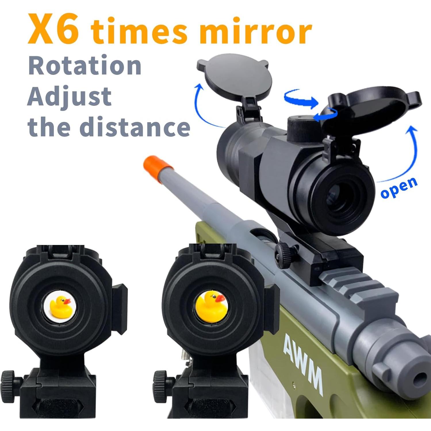 Lanzador Táctico AGM MASTECH AWM con 40 Dardos de Espuma