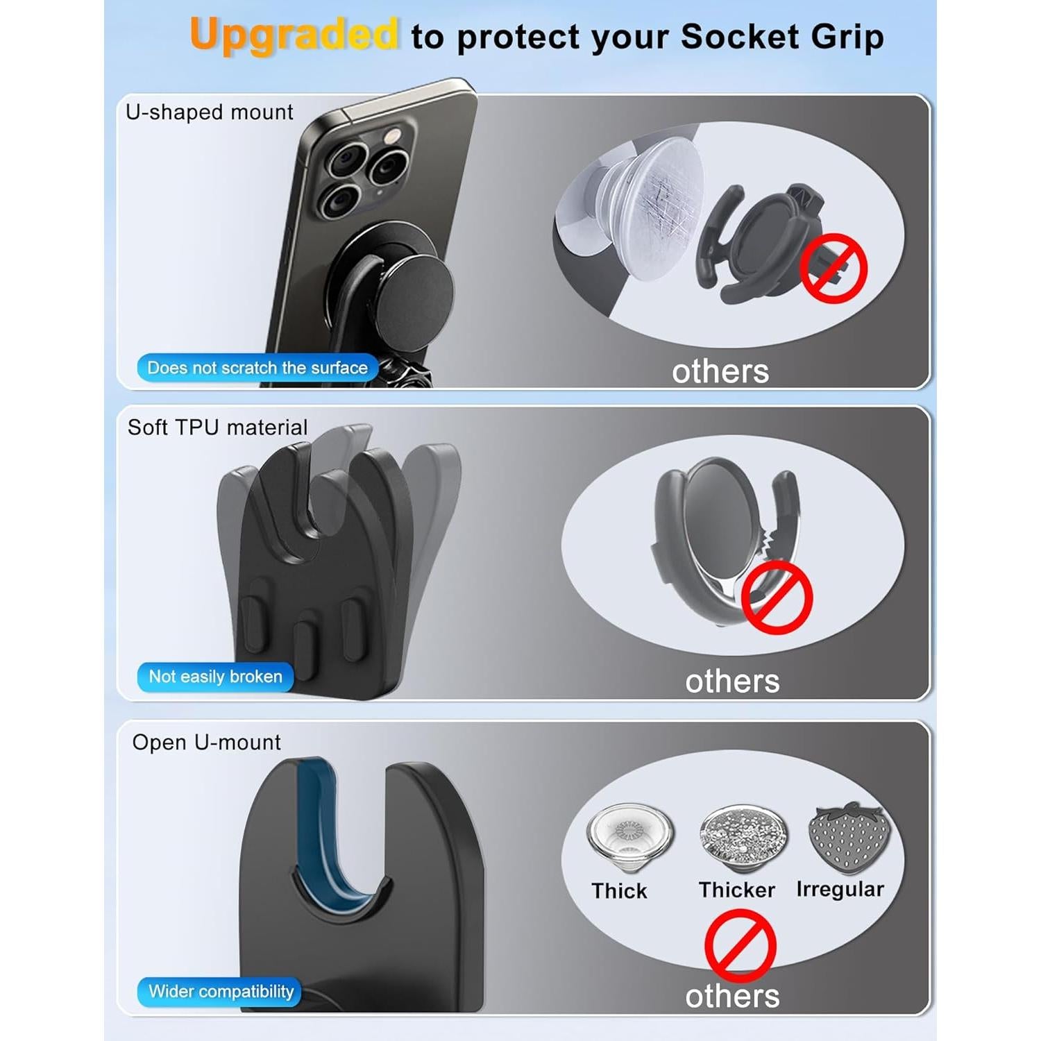 Soporte de Teléfono de Escritorio JIAYUE con Base Pesada