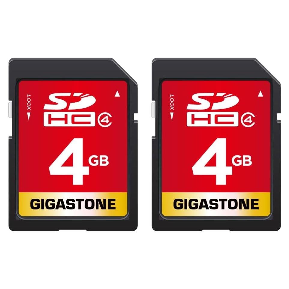 Tarjeta SDHC Gigastone 4GB Clase 4 Paquete de 2 con Estuches