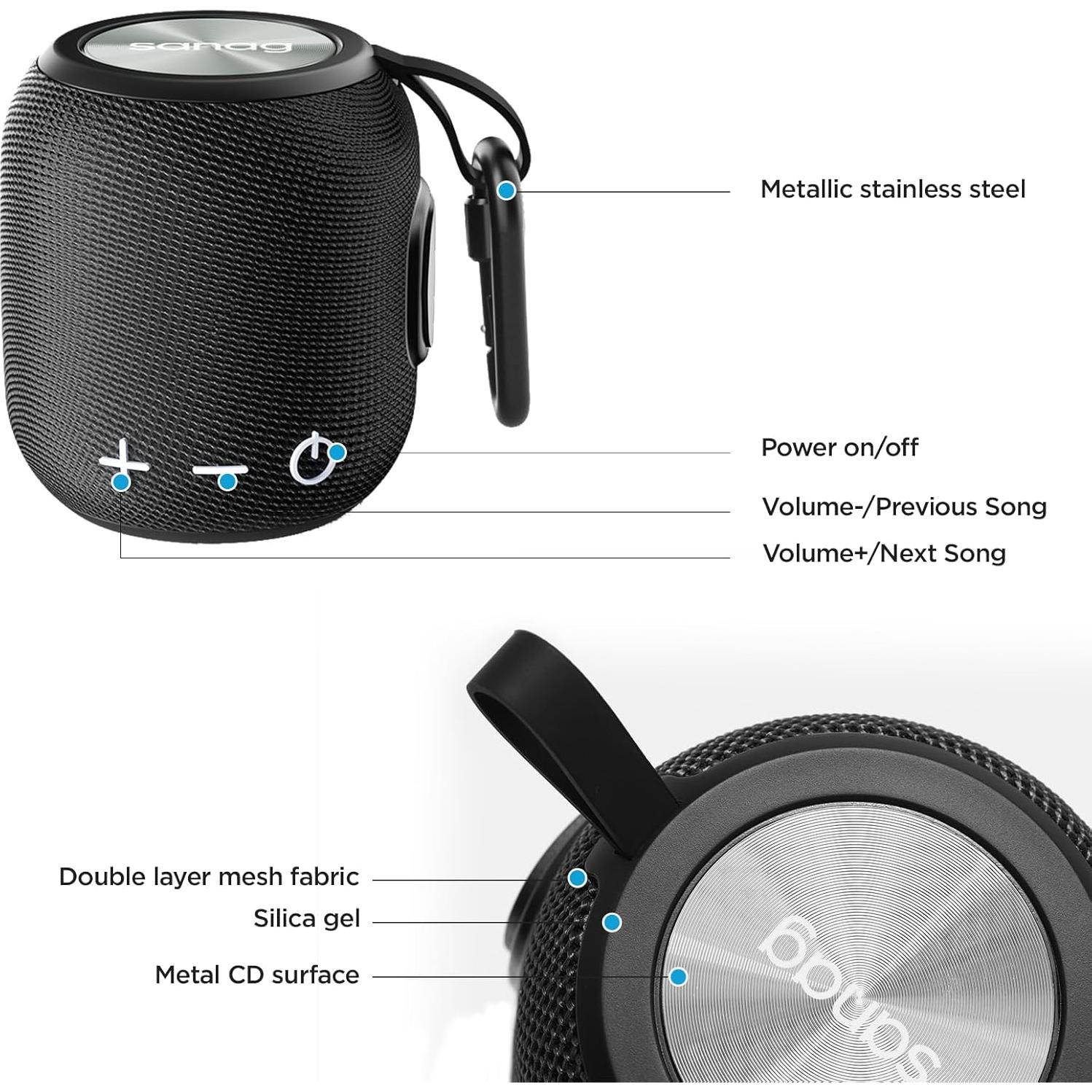 Altavoz Bluetooth Sanag M7B Portátil Impermeable 24H Sonido 360
