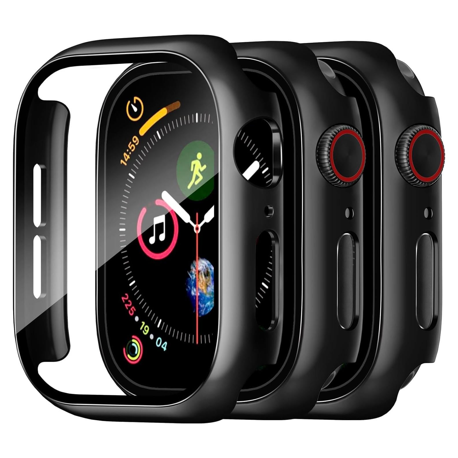 Funda Bumper Charlam para Apple Watch 38mm con Protector 3 Pzas